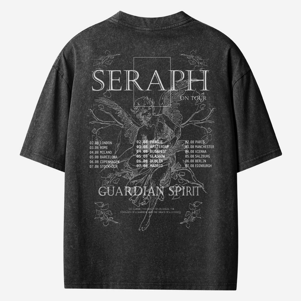  Black Seraph Christian Washed T-Shirt