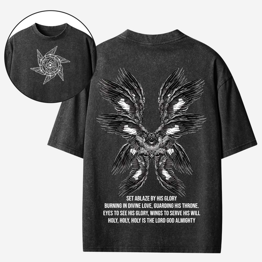 Seraphim Ange Christian Washed T-Shirt