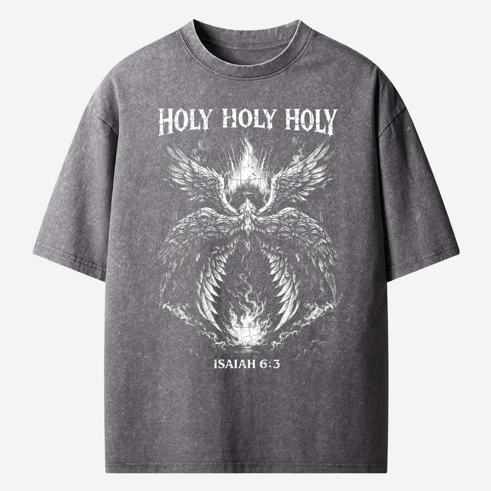 Holy Holy Holy Christian Washed T-Shirt