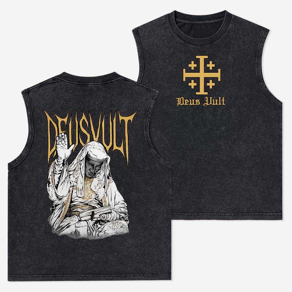 DEUSVULT Christian Washed Tank Top