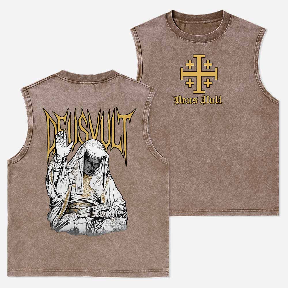 DEUSVULT Christian Washed Tank Top