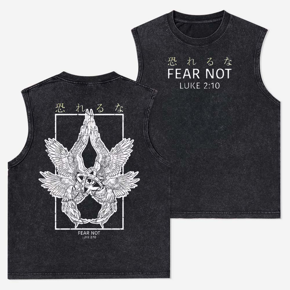 Fear Not Christian Washed Tank Top