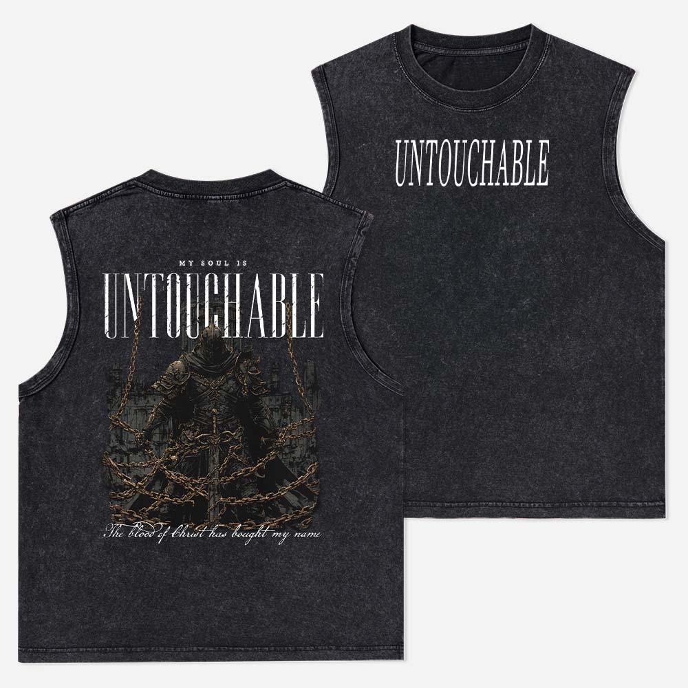 My Soul is Untouchable Christian Washed Tank Top