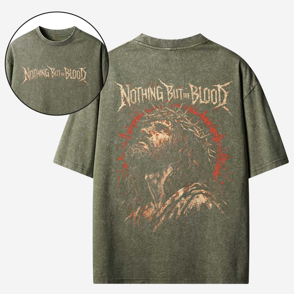 Crown of Thorns Christian Washed T-shirt