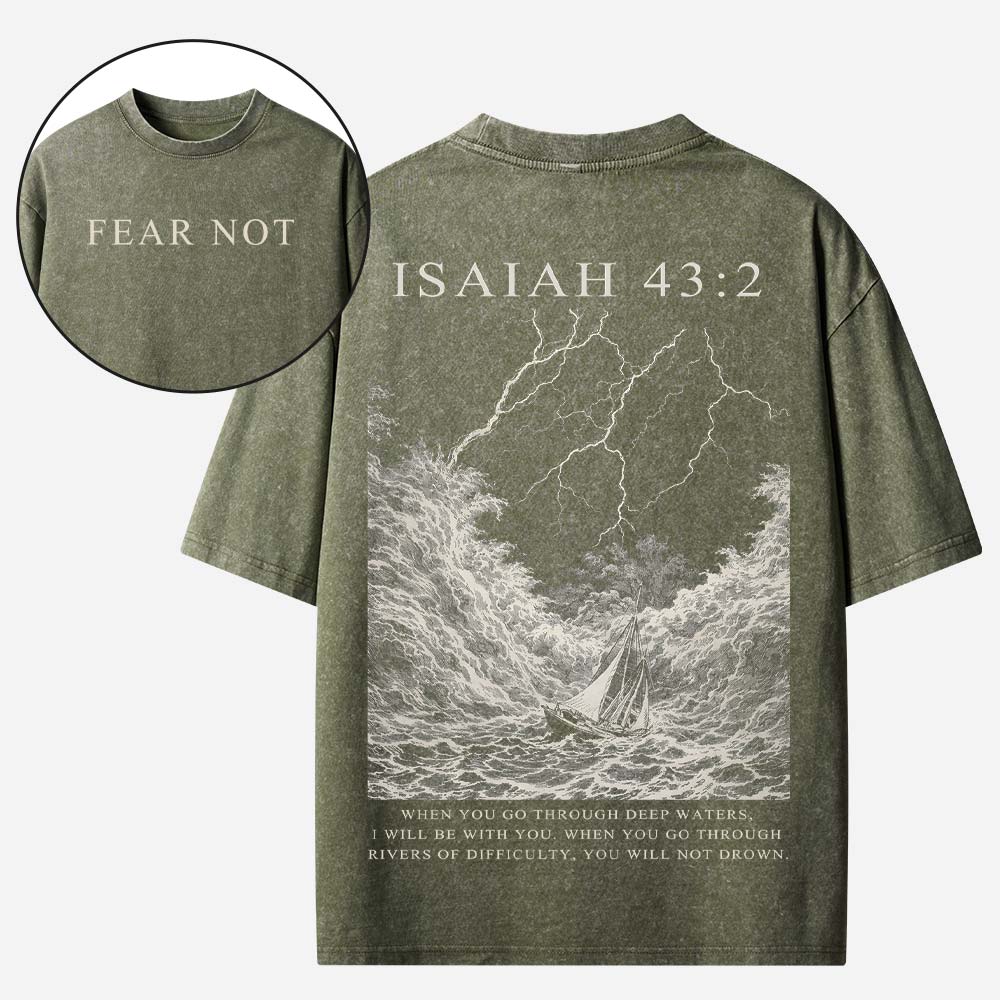 Fear Not Christian Washed T-Shirt