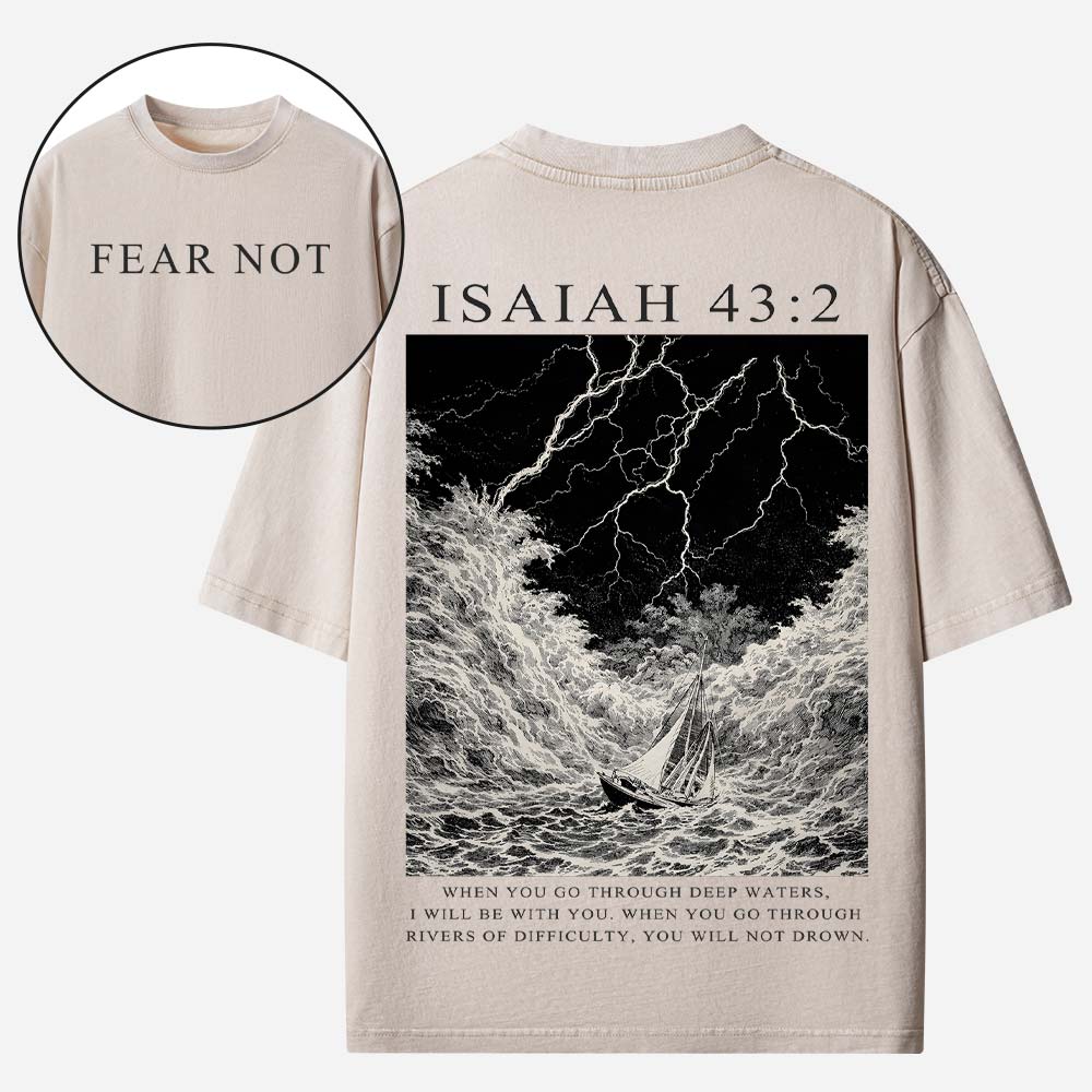 Fear Not Christian Washed T-Shirt