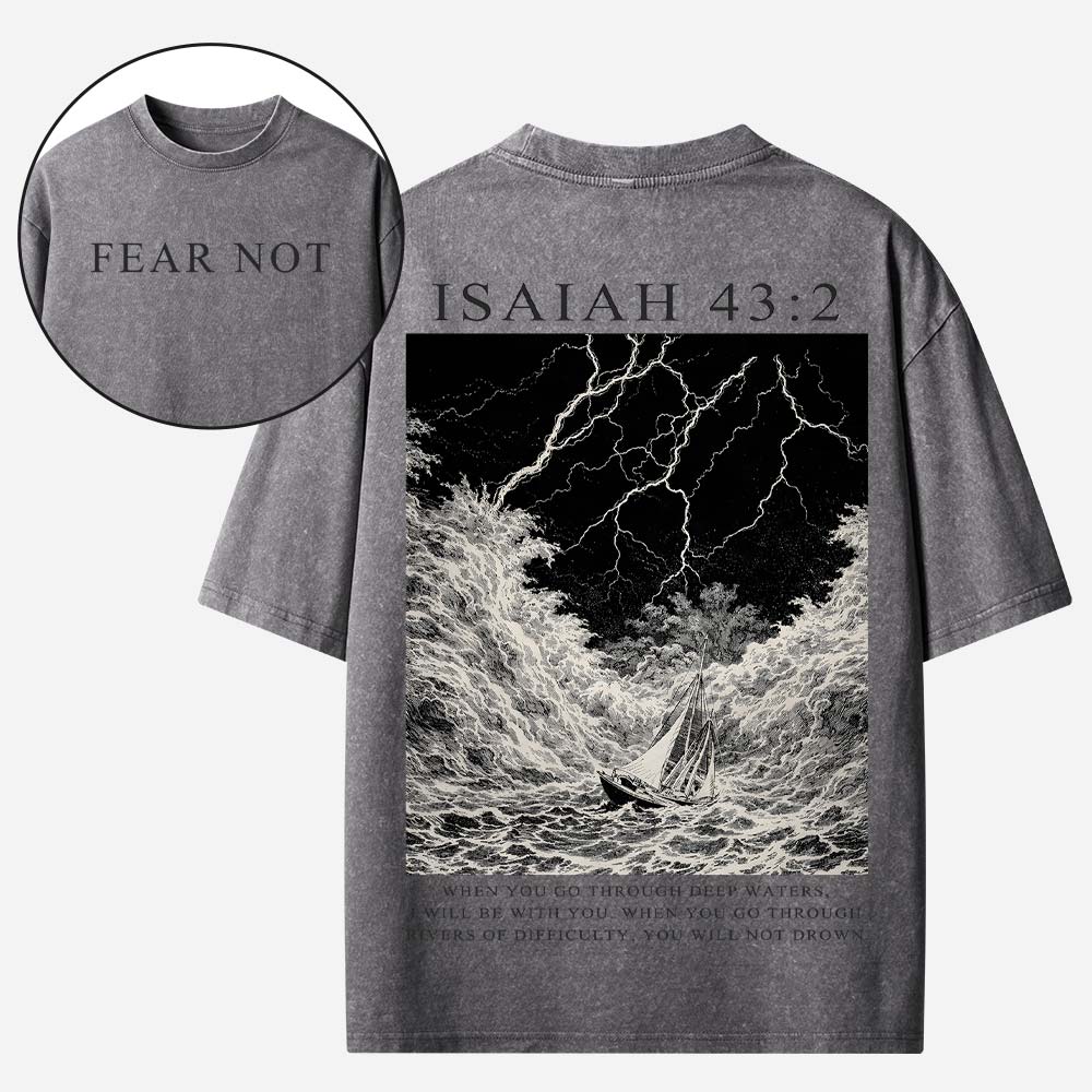 Fear Not Christian Washed T-Shirt