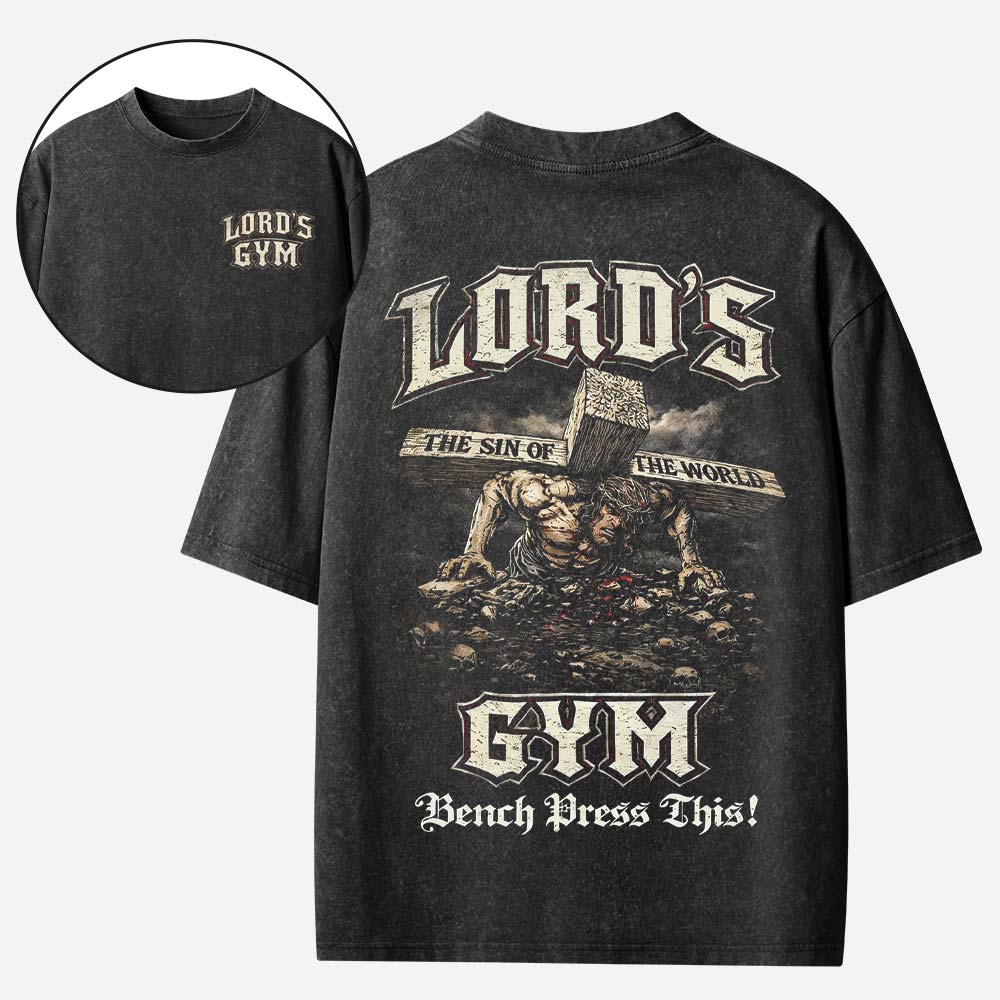 Lords Gym Christian Washed T-Shirt