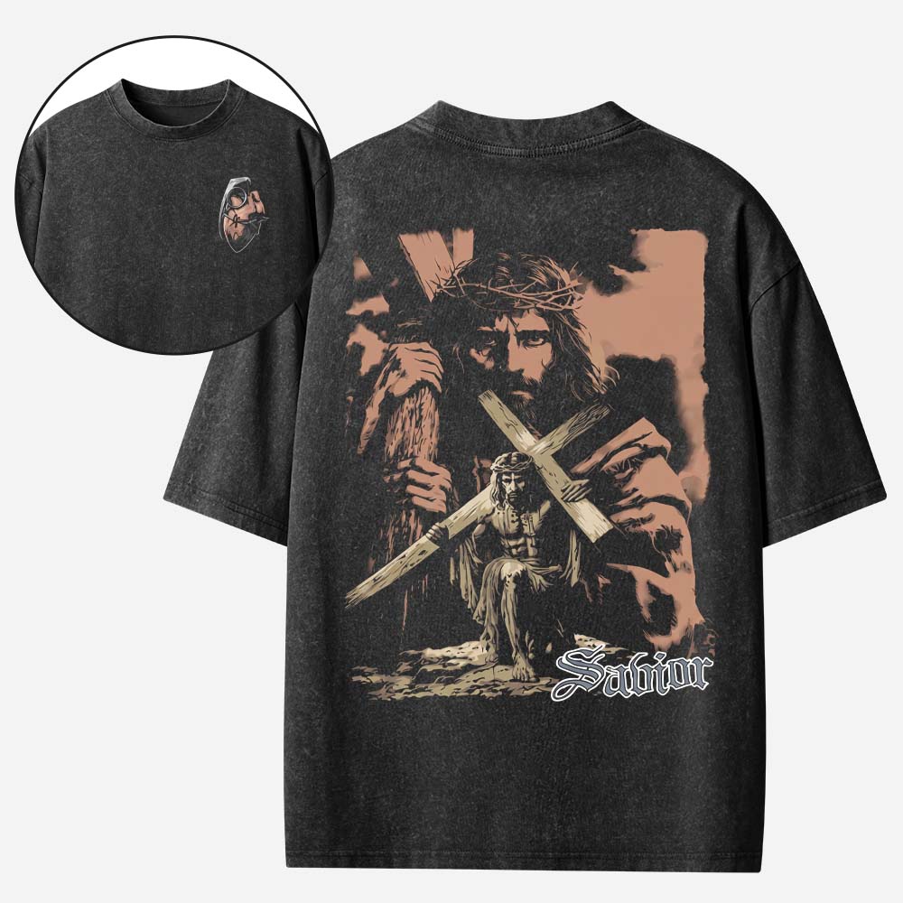 Savior Christian Washed T-Shirt