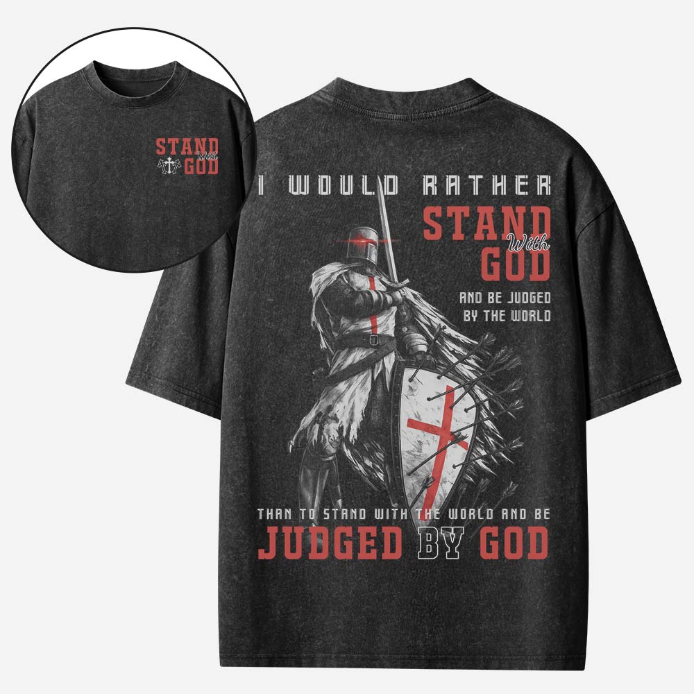 Men's God Jesus Christian Washed T-Shirt