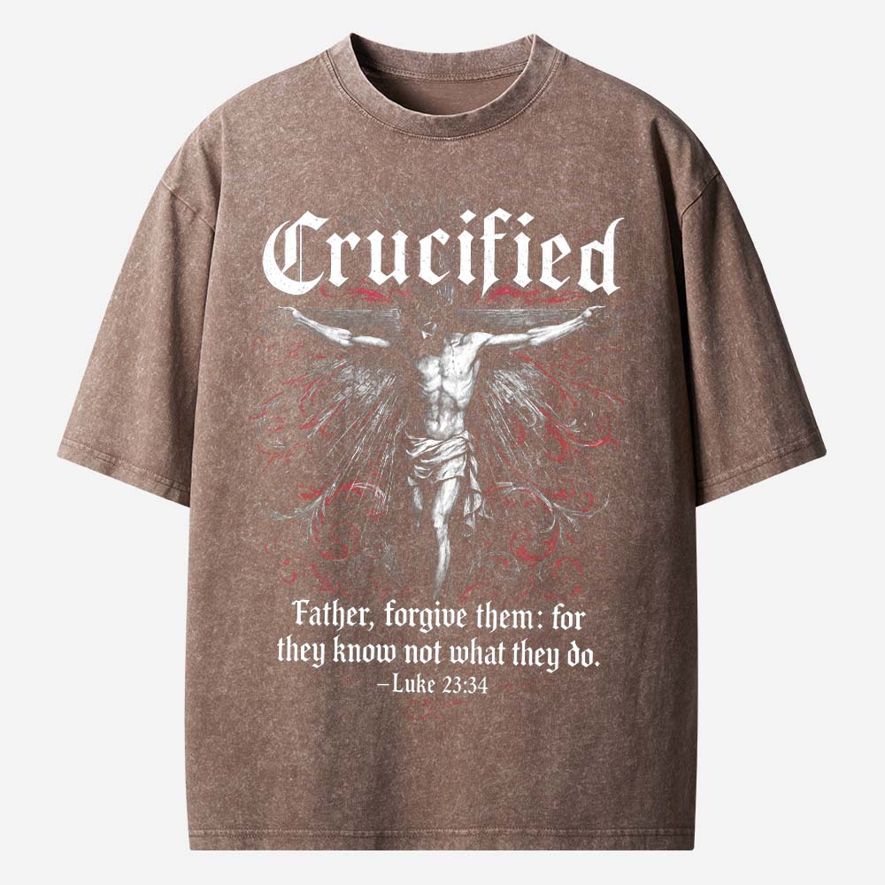 Crucified Christian Washed T-Shirt