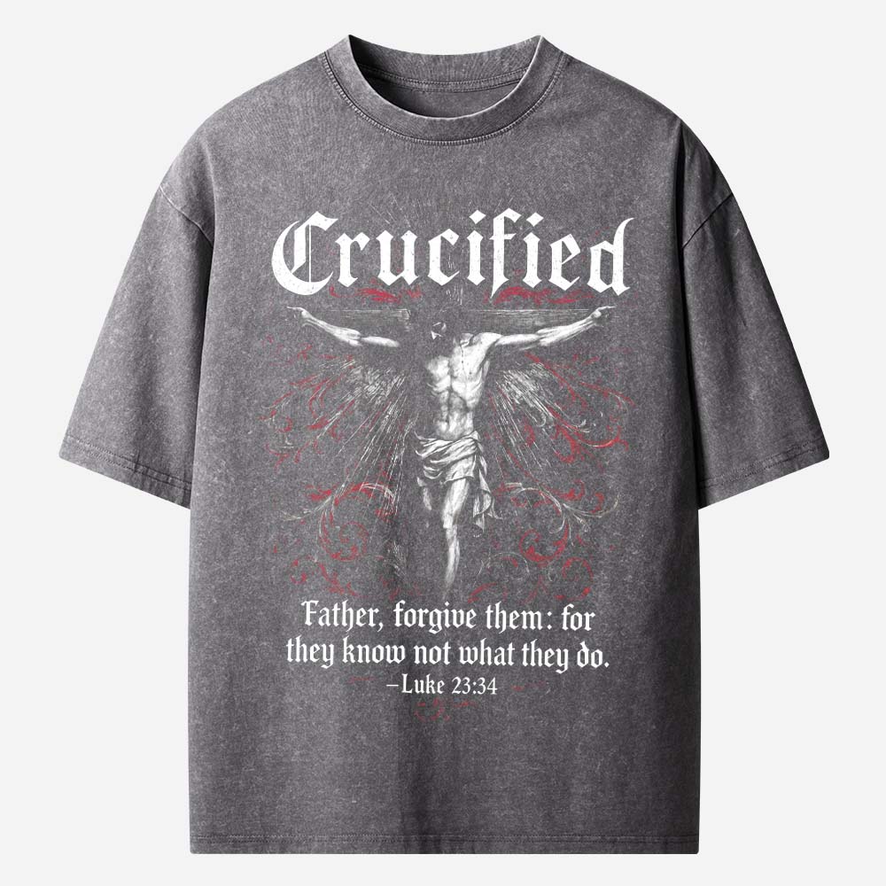 Crucified Christian Washed T-Shirt
