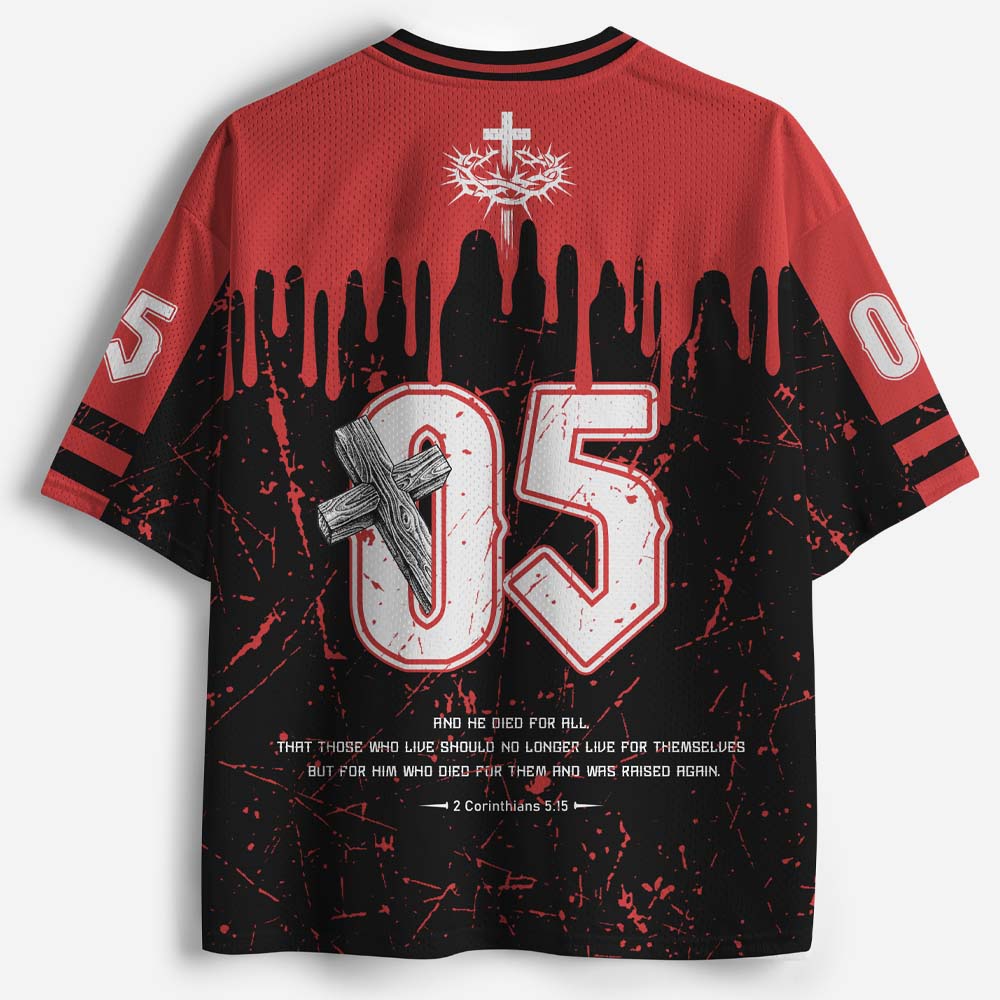 Jesus Died For Me Christian Mesh Jersey