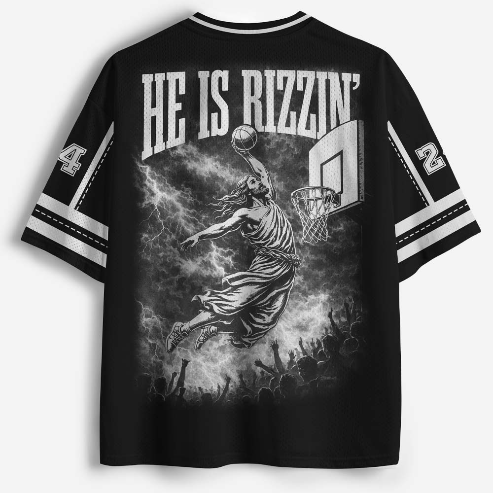 He Is Rizzen Christian Mesh Jersey