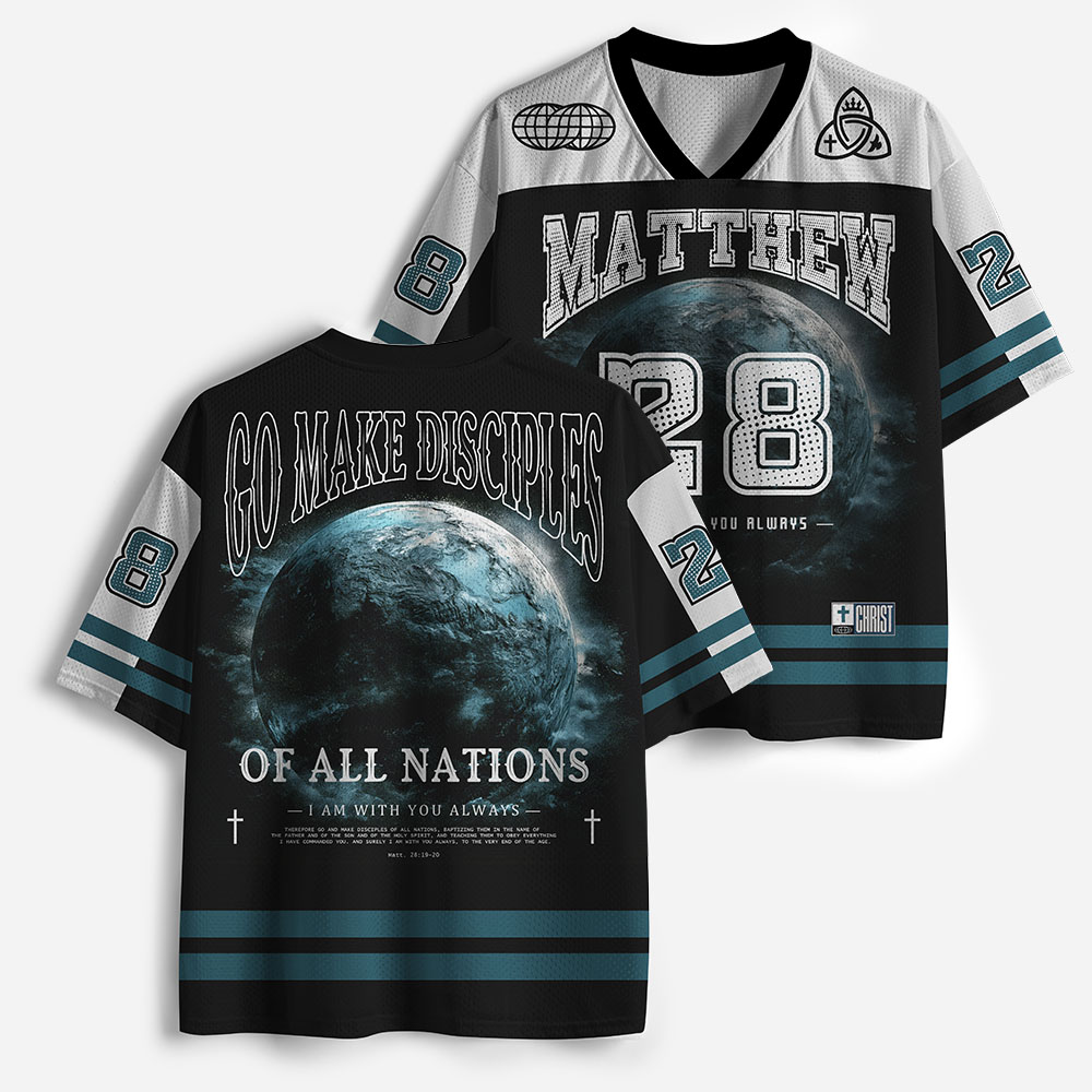 Go Make Disciples of All Nations Christian Mesh Jersey
