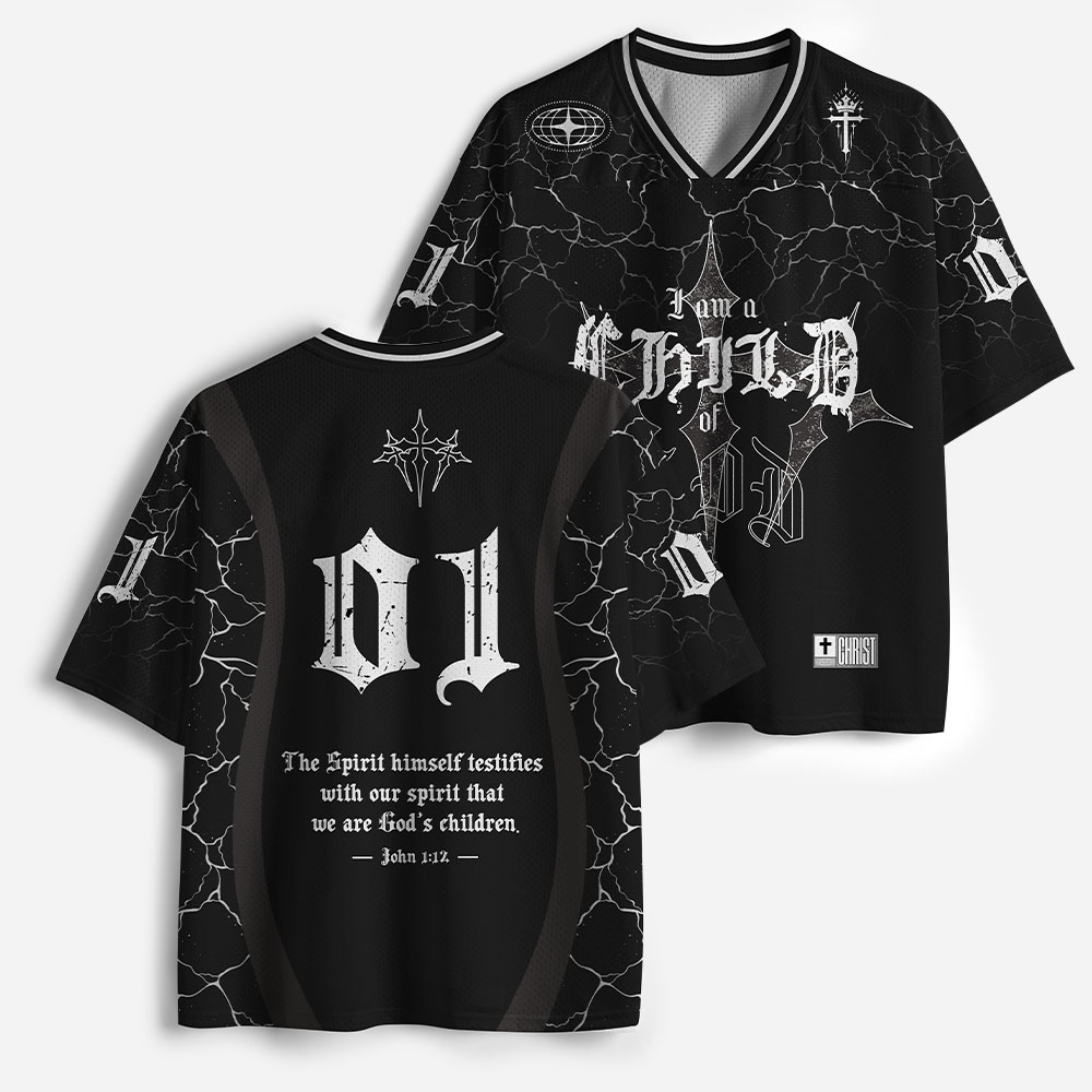 I am A Child of God Christian Mesh Jersey