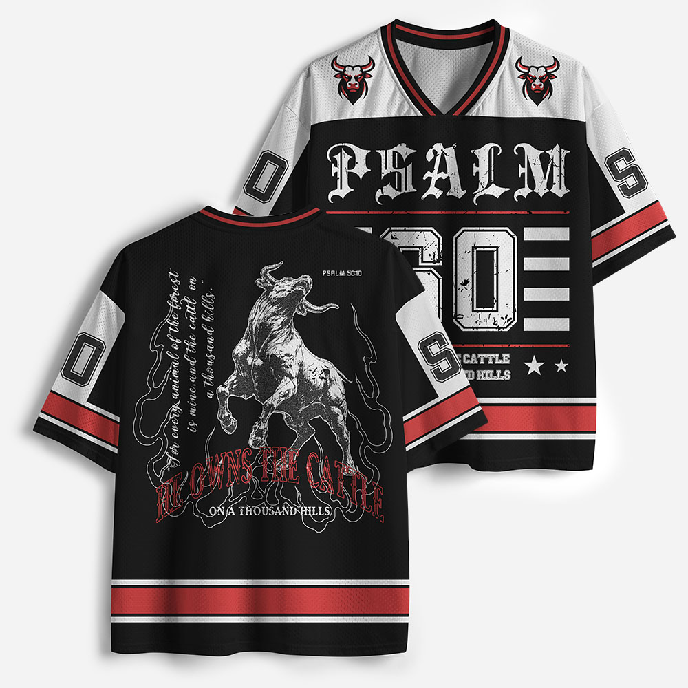 He Owns the Cattle Christian Mesh Jersey