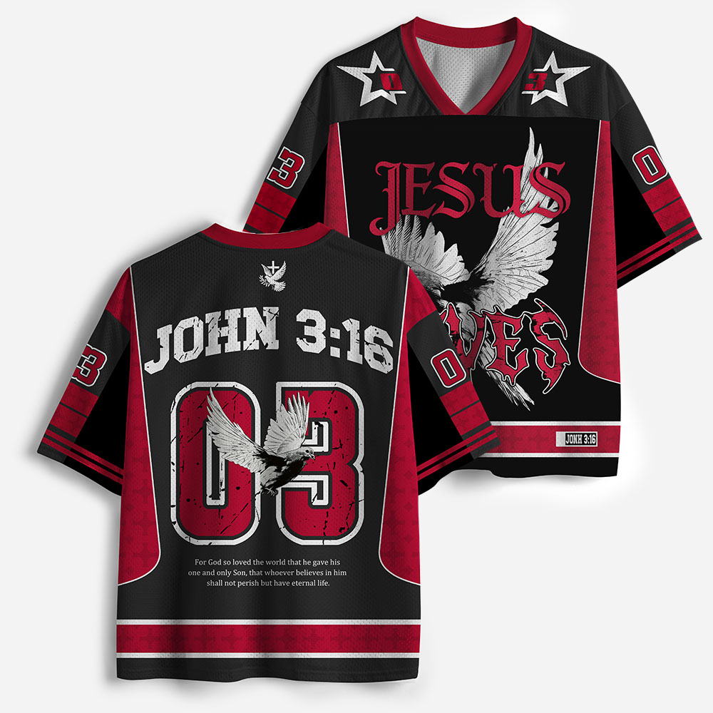 Jesus Saves Christian Mesh Jersey