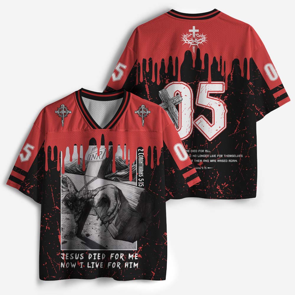Jesus Died For Me Christian Mesh Jersey
