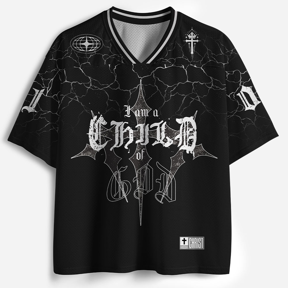 I am A Child of God Christian Mesh Jersey