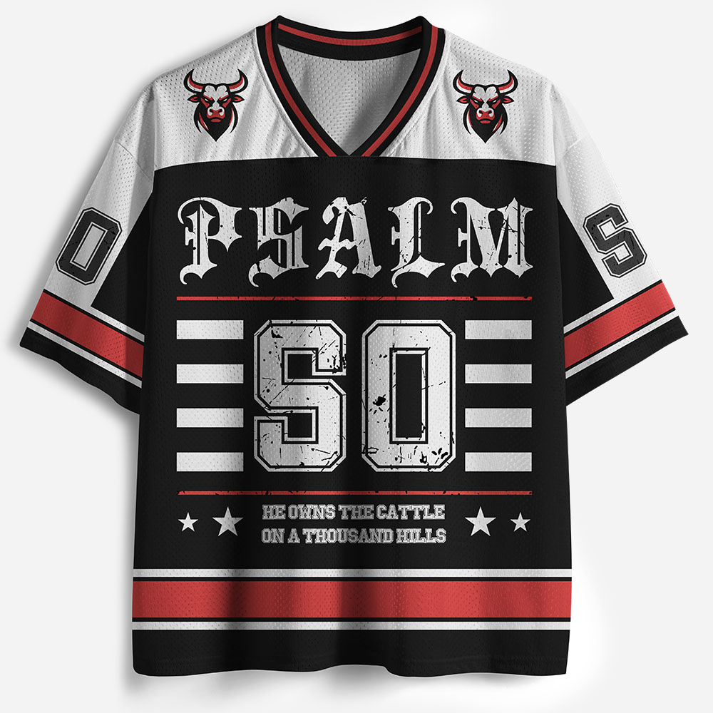 He Owns the Cattle Christian Mesh Jersey