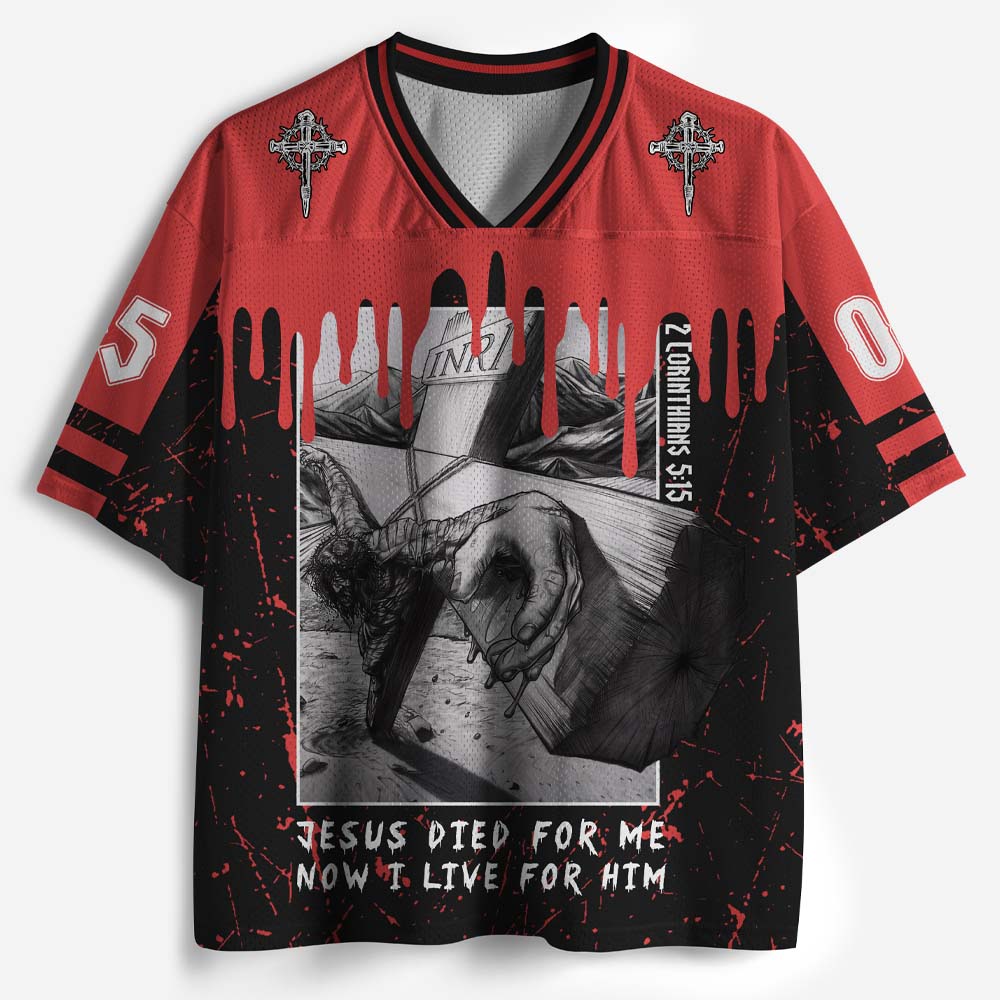 Jesus Died For Me Christian Mesh Jersey