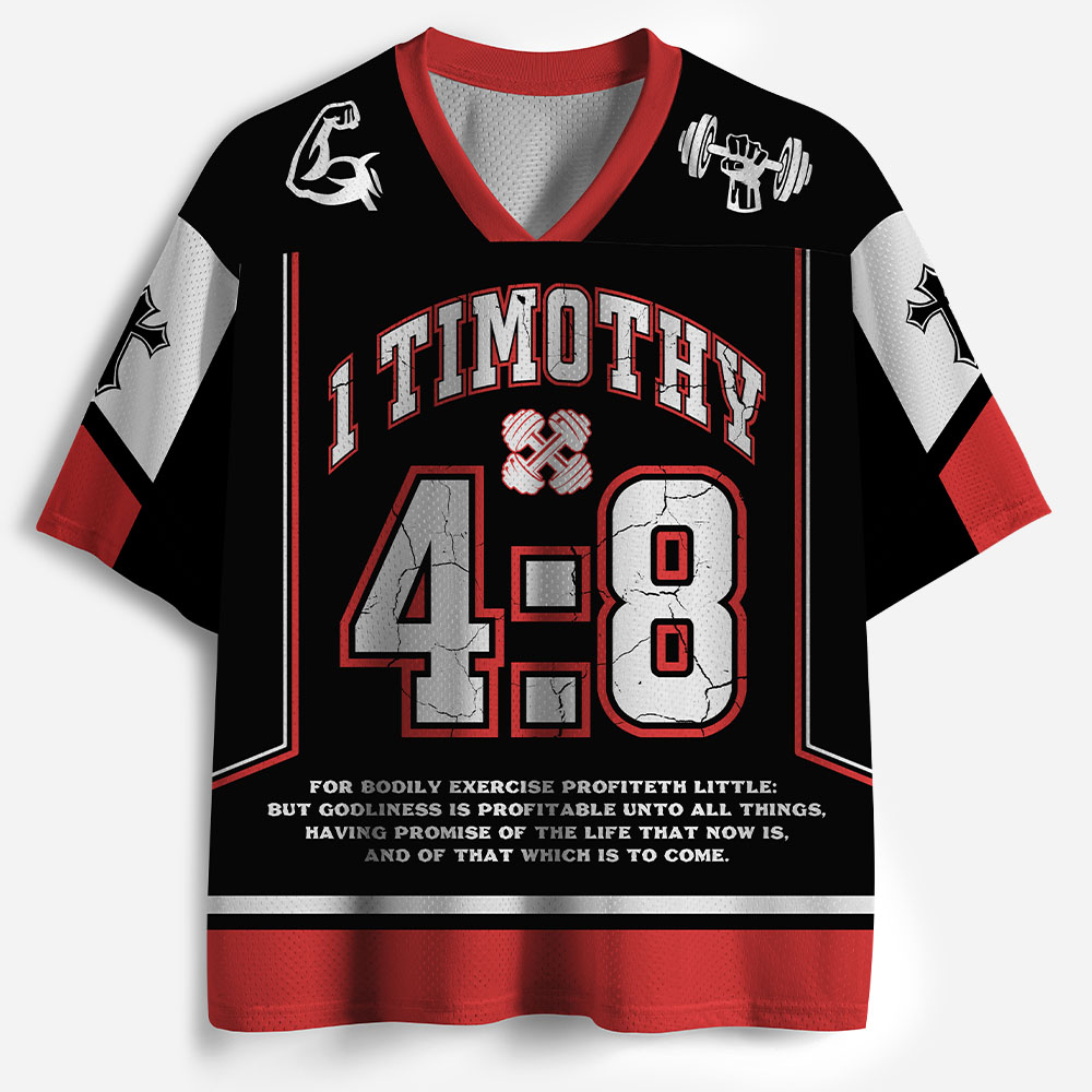 Train Your Body Discipline Your Soul Christian Mesh Jersey