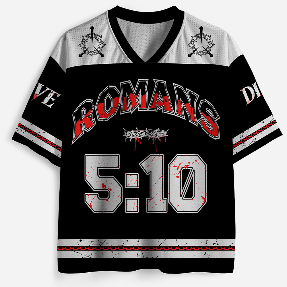 Jesus Died for Me Now I Live for Him Christian Mesh Jersey