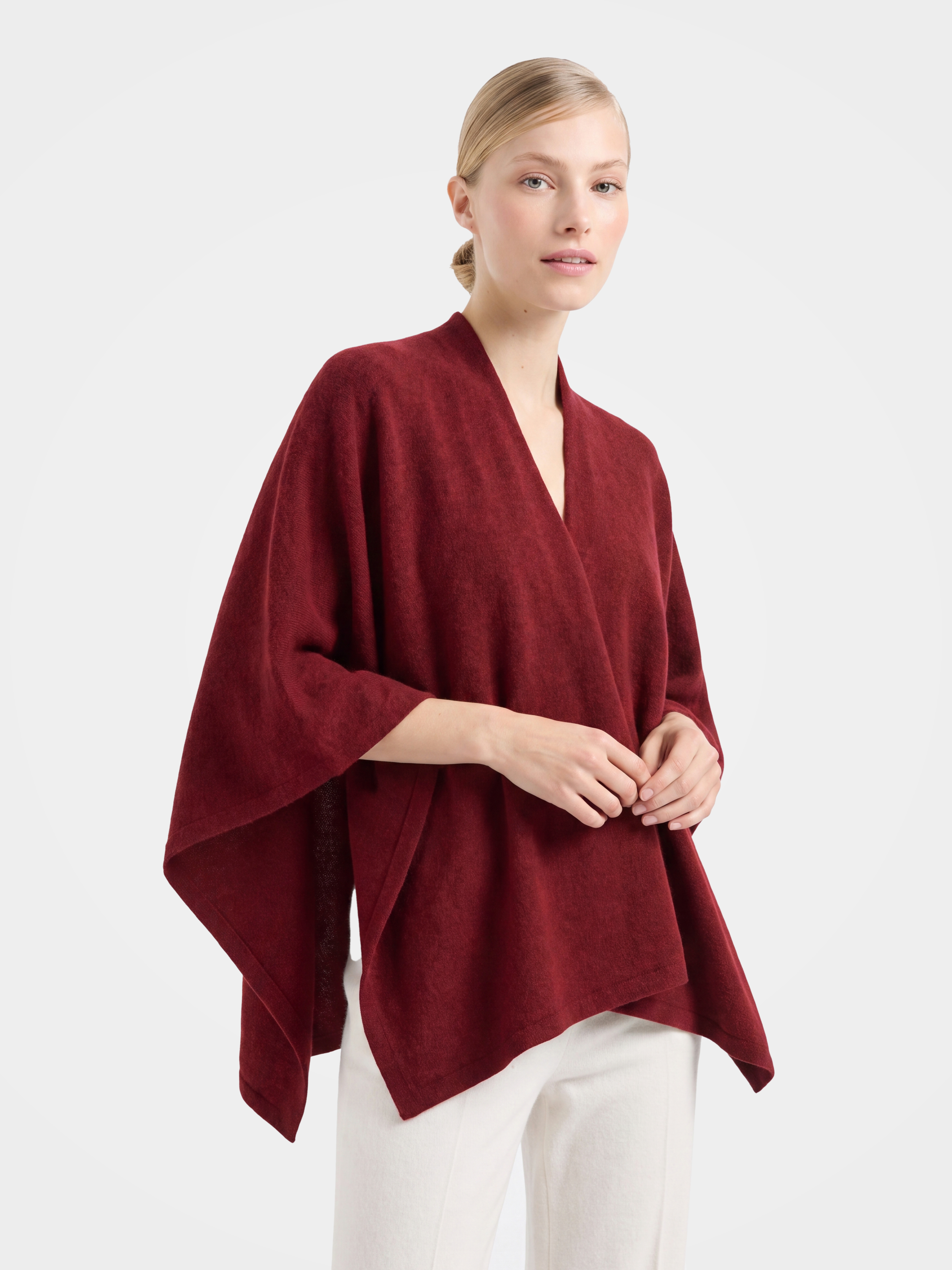 Soft 100% Cashmere Sweater Knitted Poncho