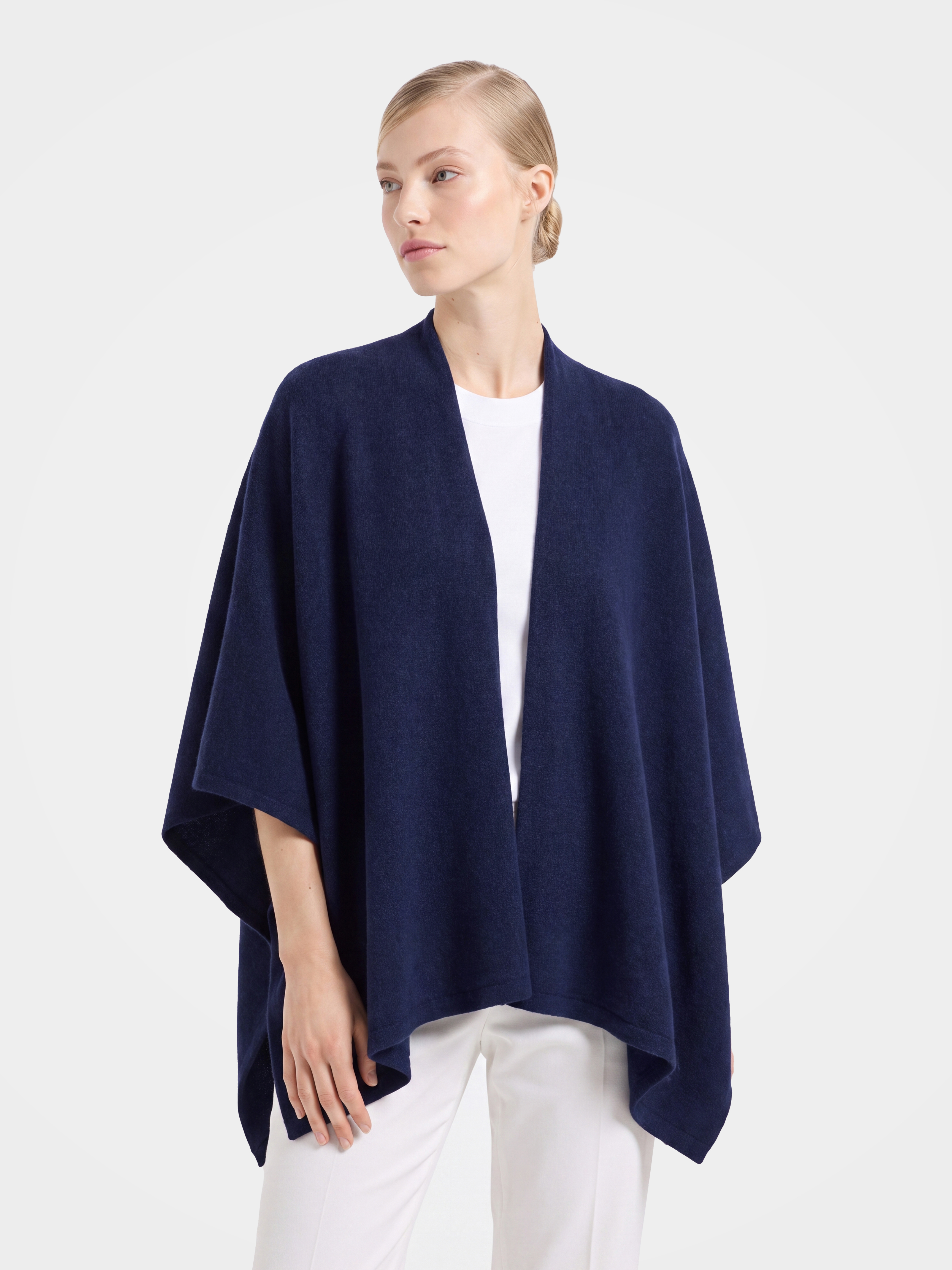 Soft 100% Cashmere Sweater Knitted Poncho