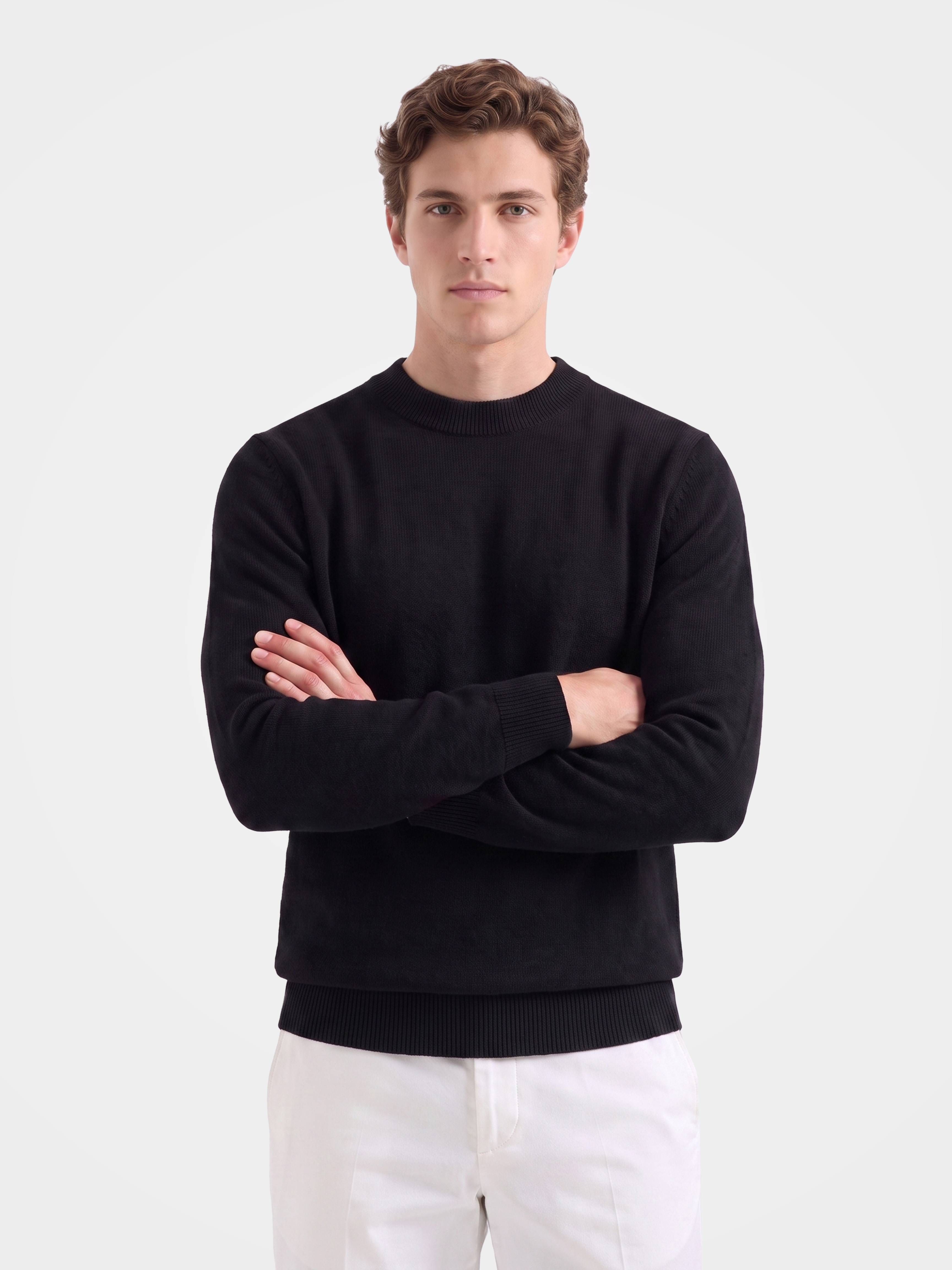 Men's 100% Mongolian Cashmere Crew Neck Sweater