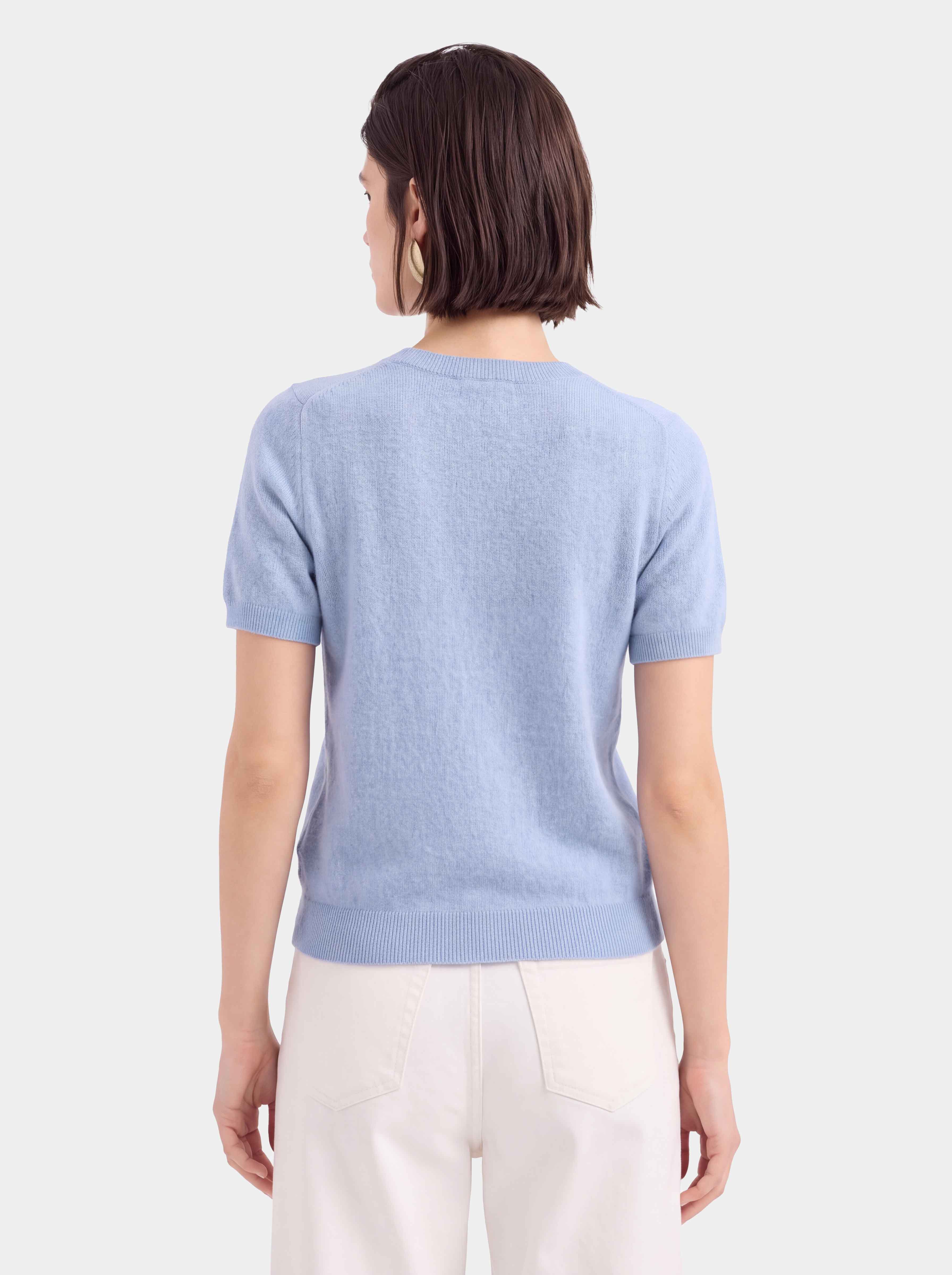 Superfine Grade-A 100% Cashmere Lightweight Breathable Knit Top