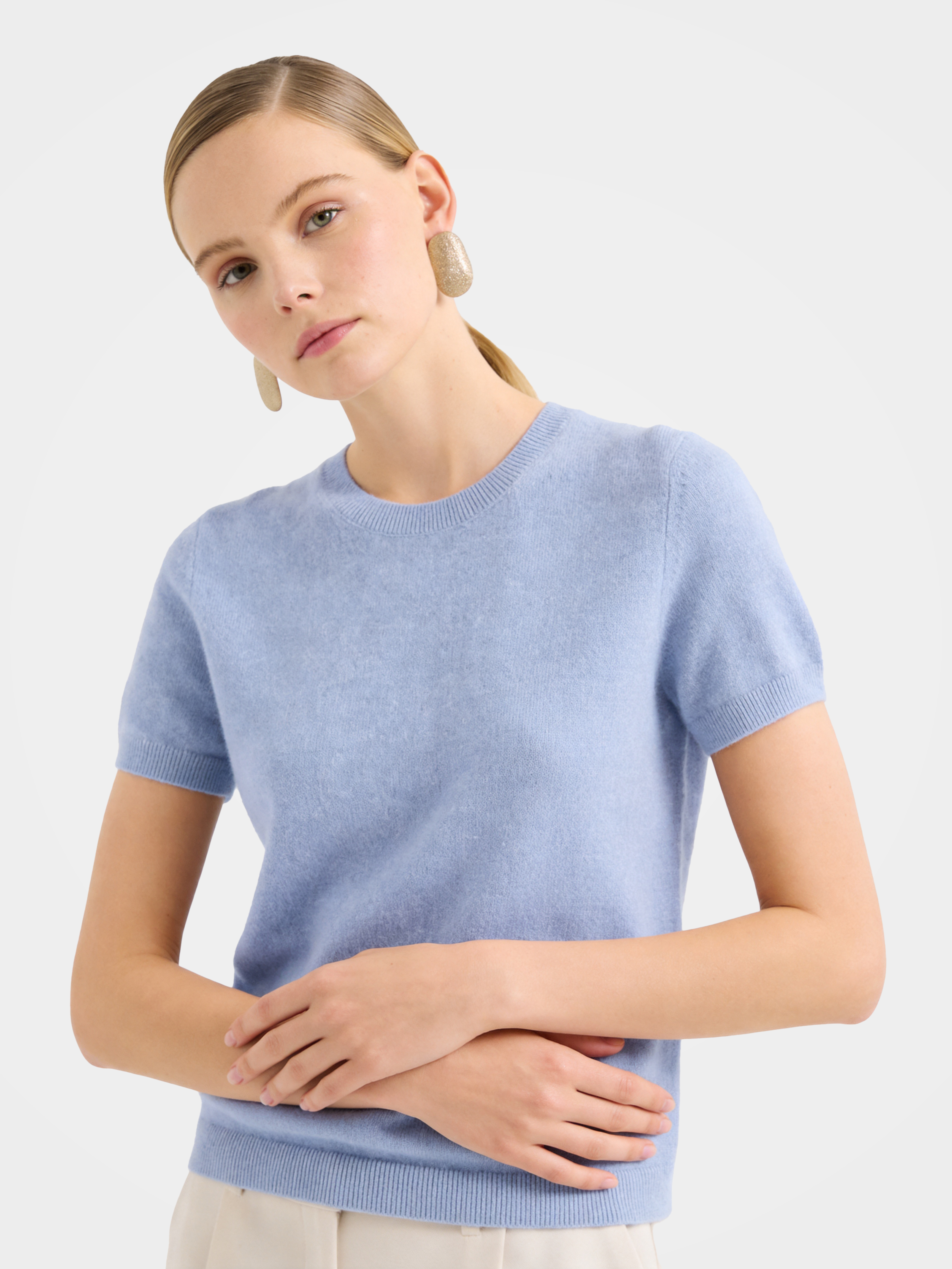 100% Mongolian Cashmere Lightweight Tee