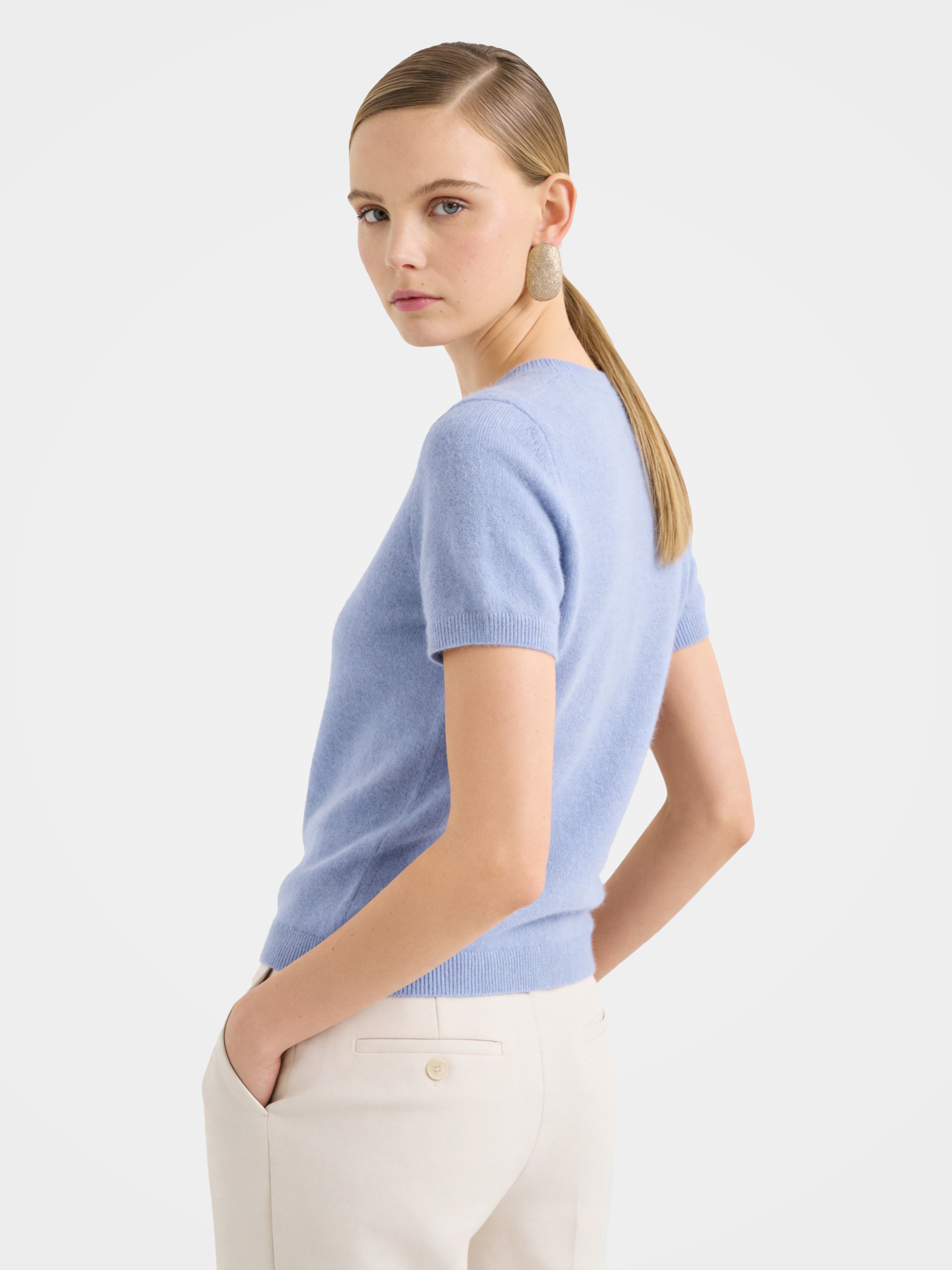 100% Mongolian Cashmere Lightweight Tee