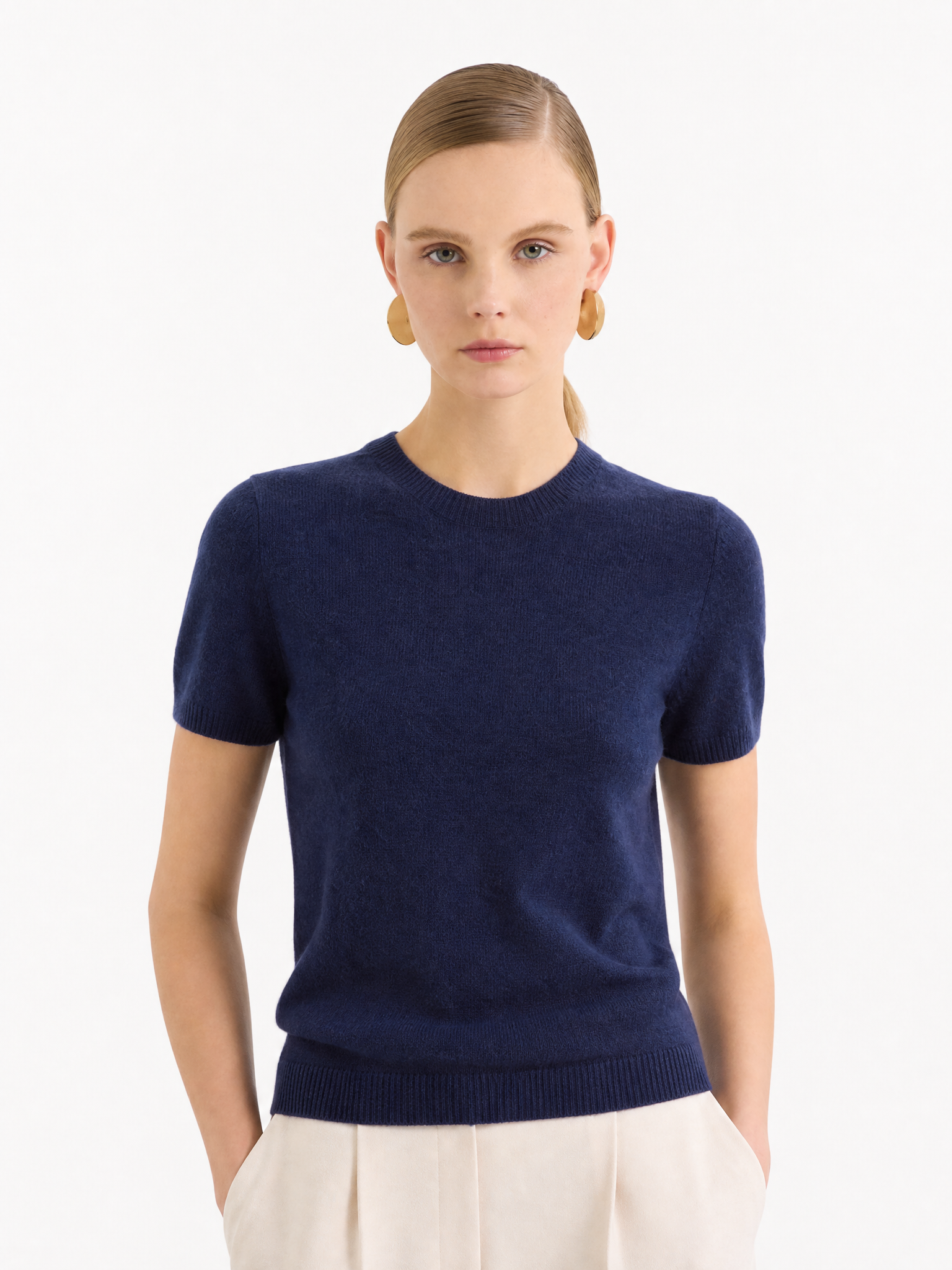 100% Mongolian Cashmere Lightweight Tee