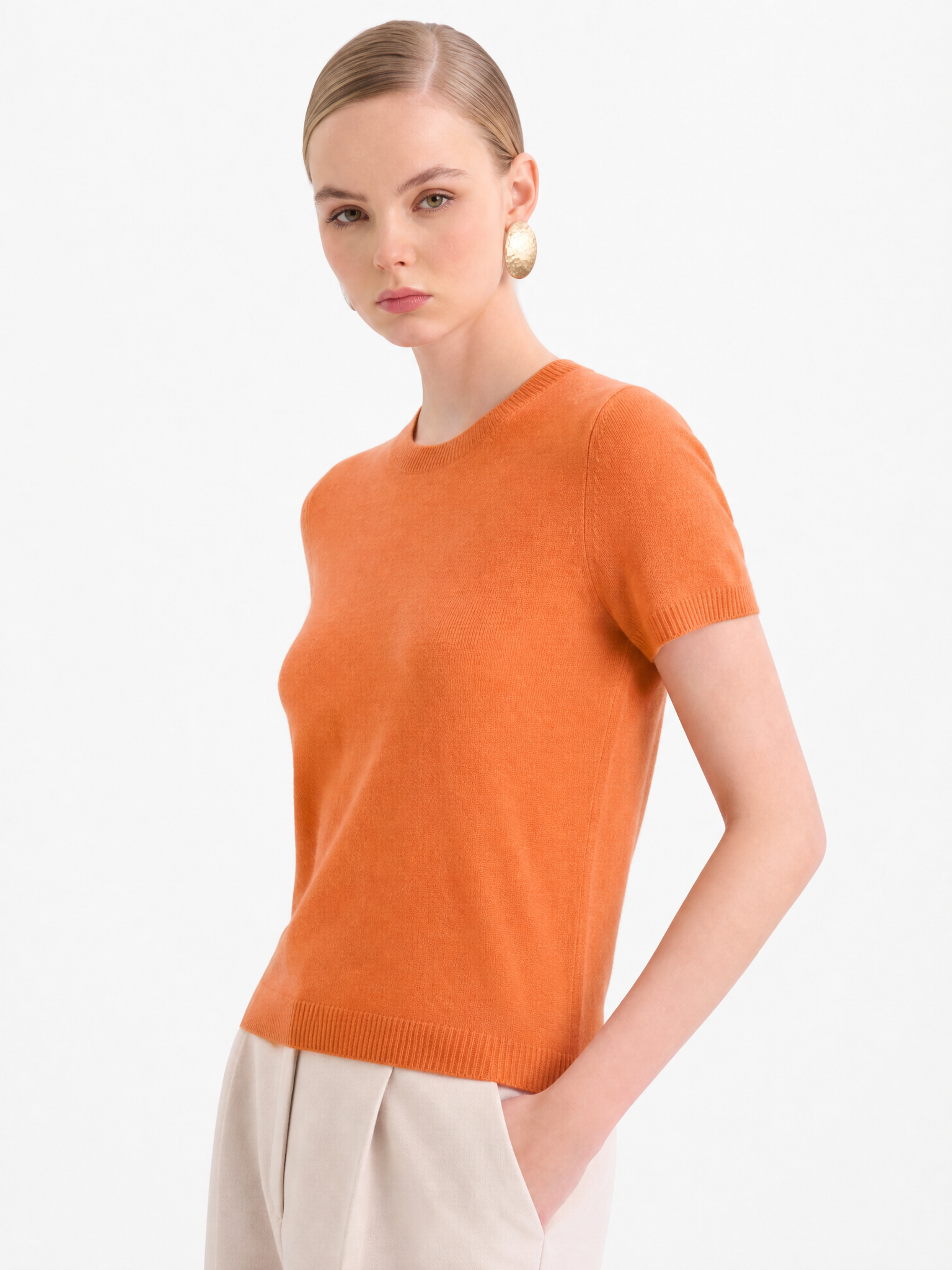 100% Mongolian Cashmere Lightweight Tee