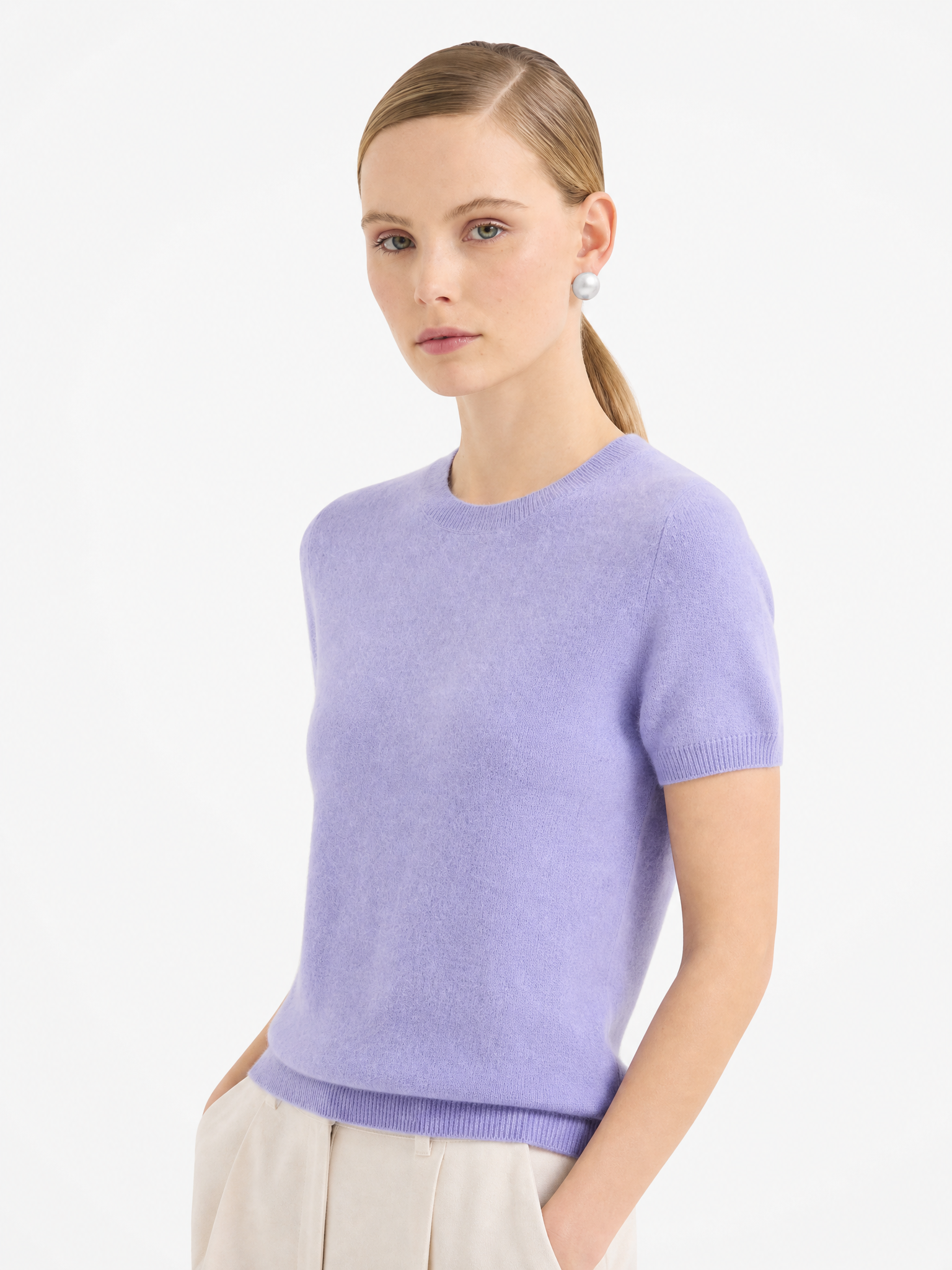 100% Mongolian Cashmere Lightweight Tee