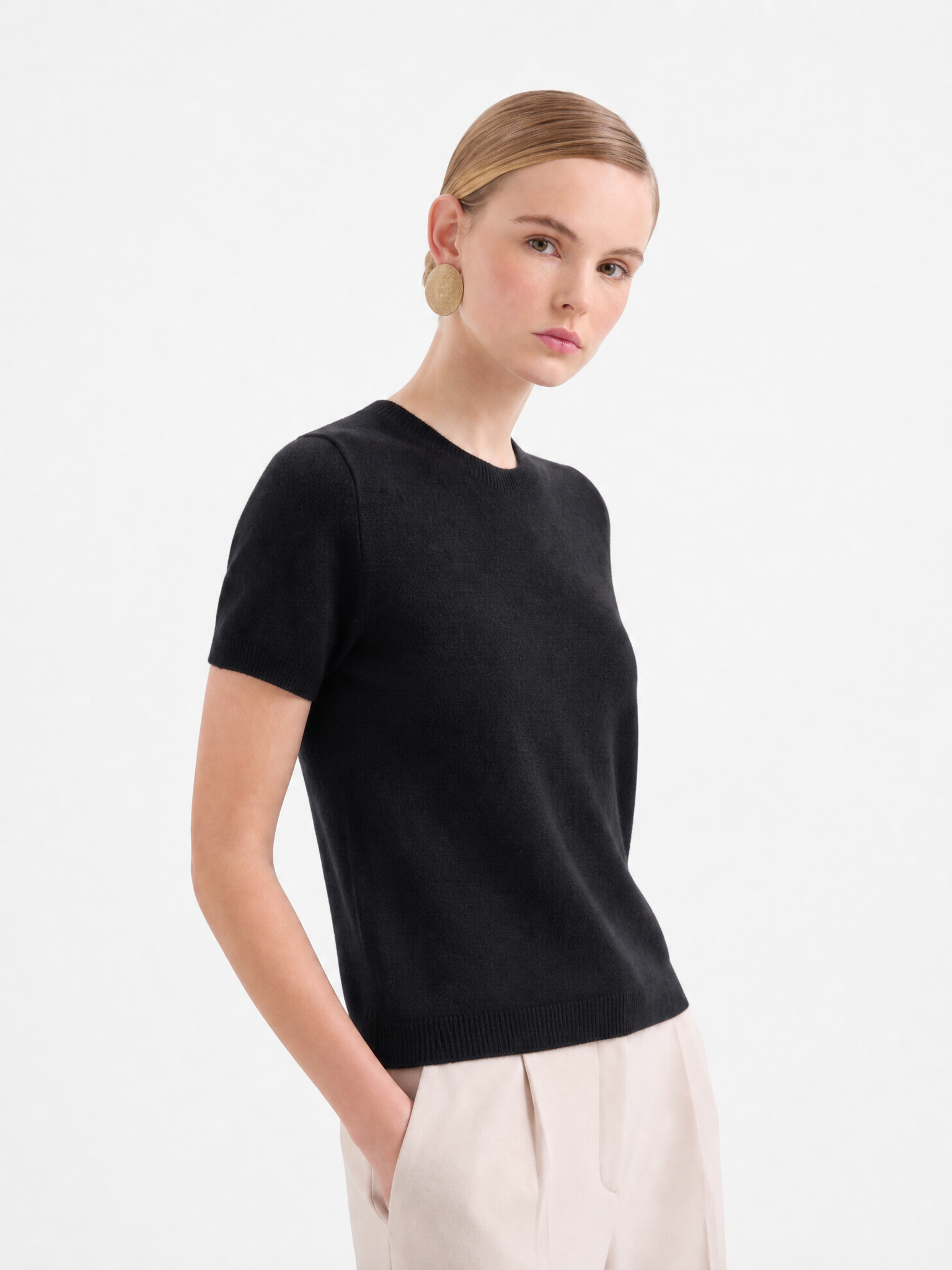 100% Mongolian Cashmere Lightweight Tee