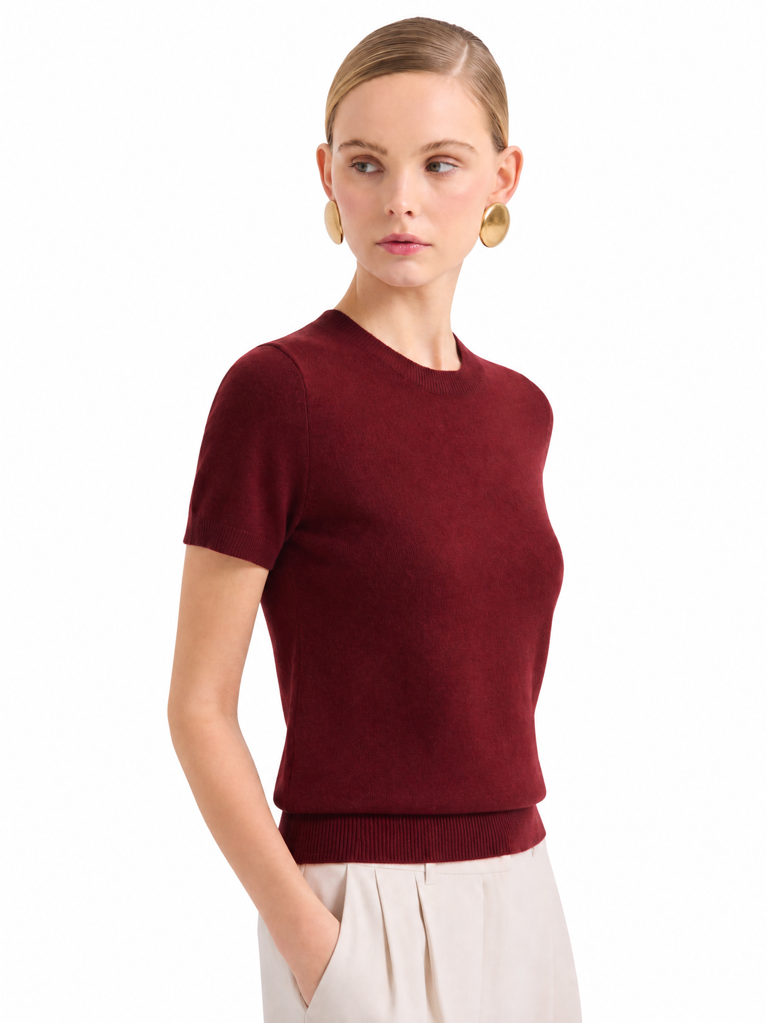 100% Mongolian Cashmere Lightweight Tee