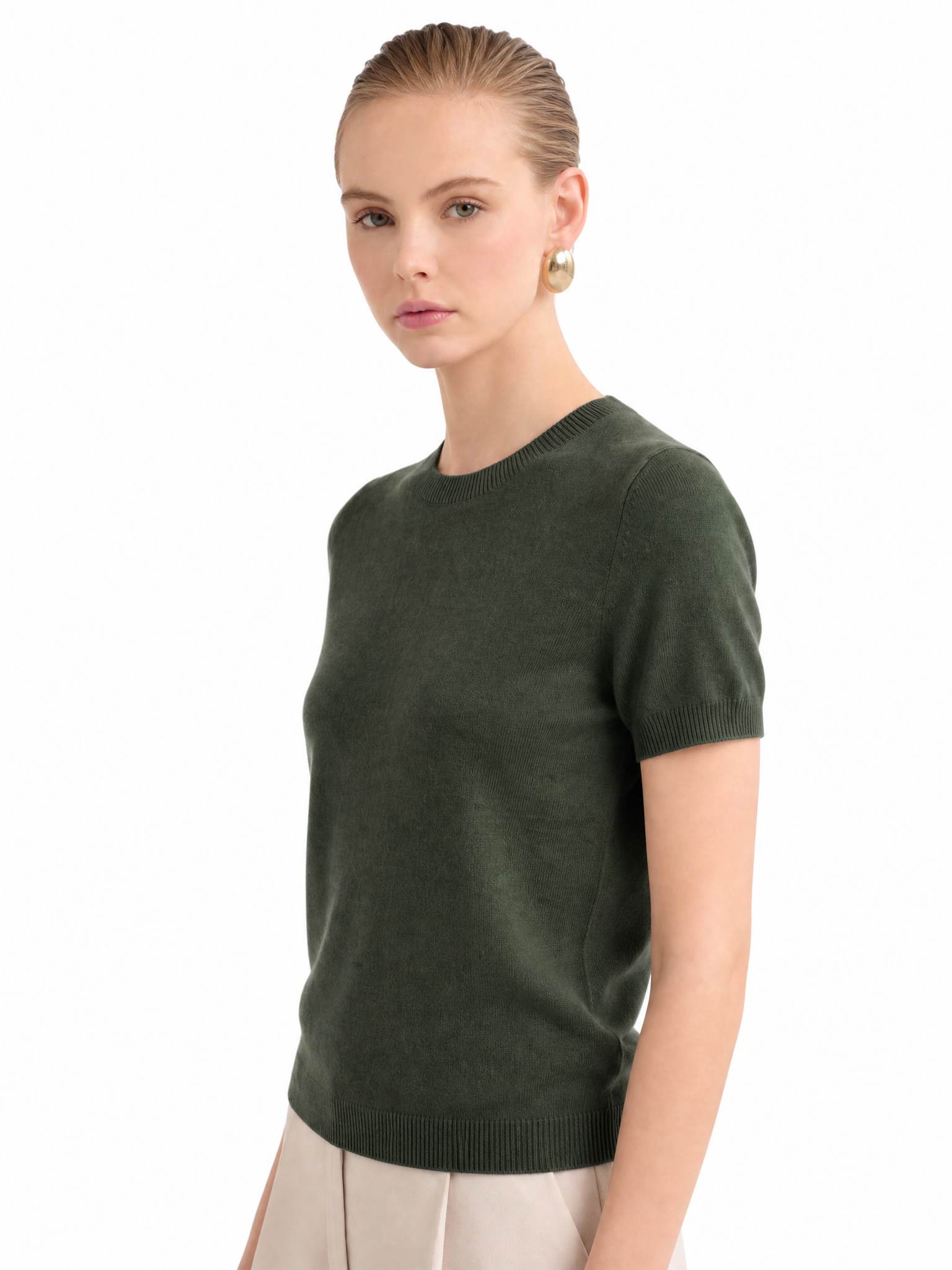100% Mongolian Cashmere Lightweight Tee