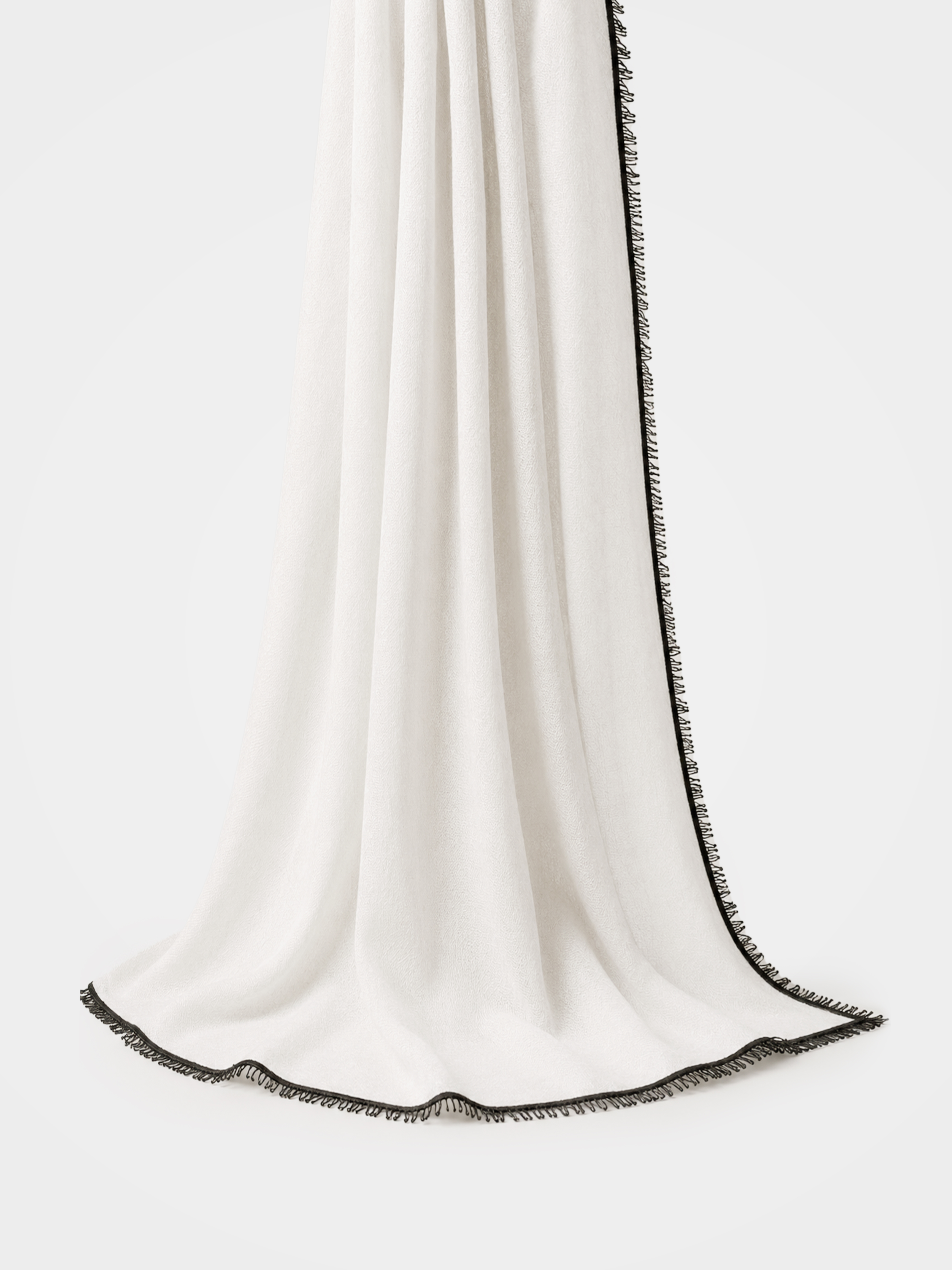 100% Cashmere Contrast Stitch Scarf | Soft Luxury Shawl – CAKO