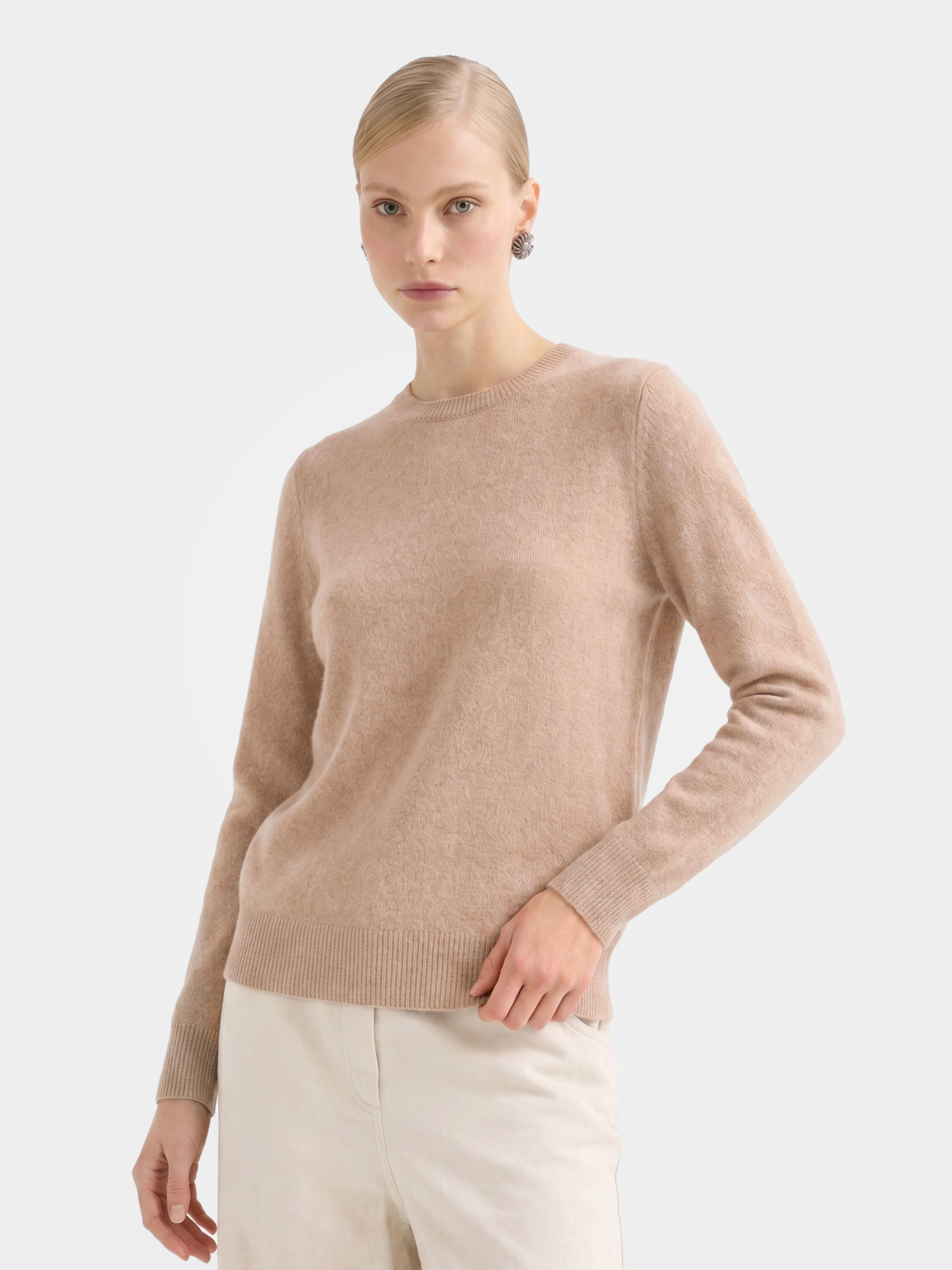 100% Mongolian Cashmere Crewneck Sweater