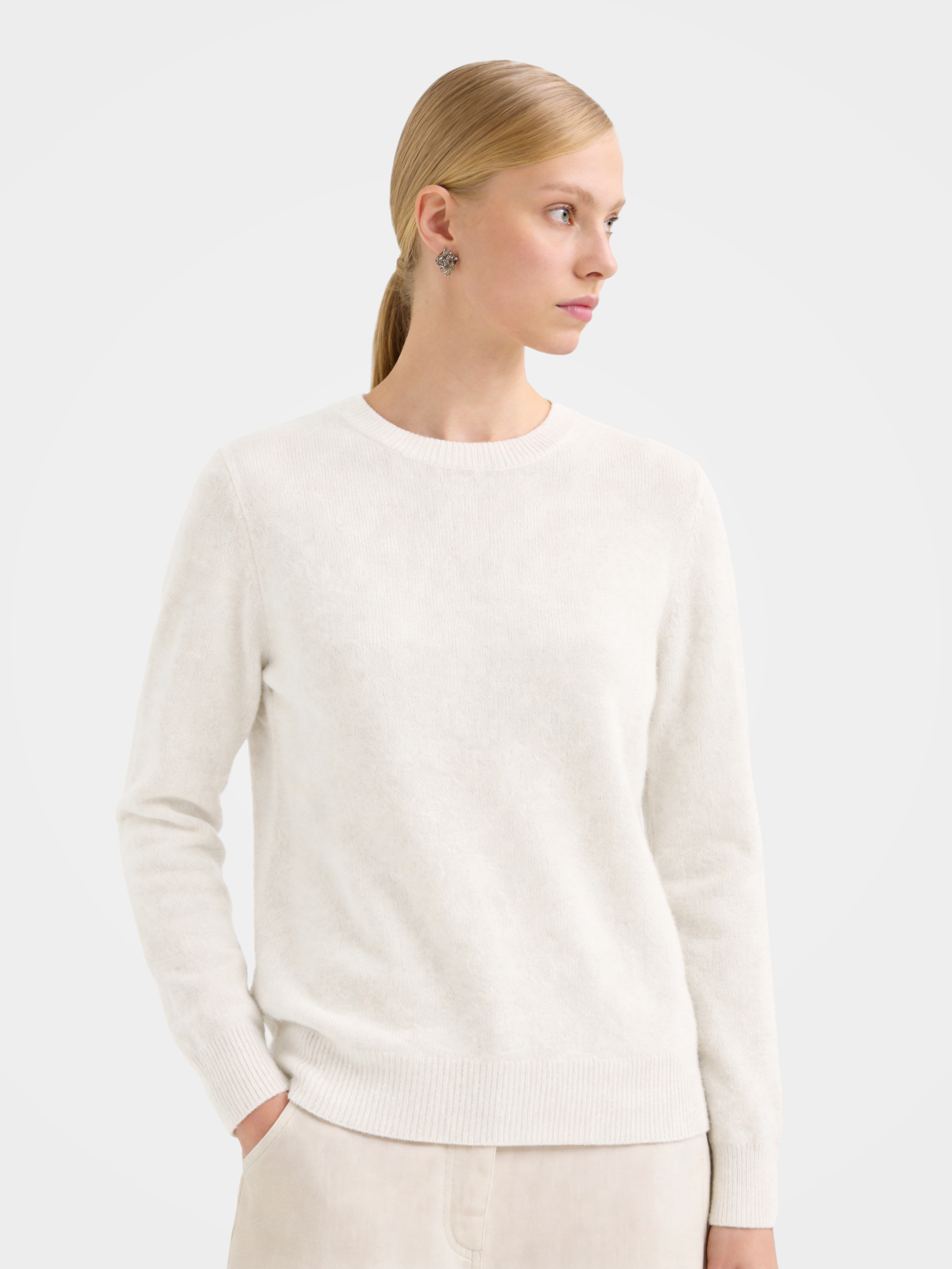 100% Mongolian Cashmere Crewneck Sweater