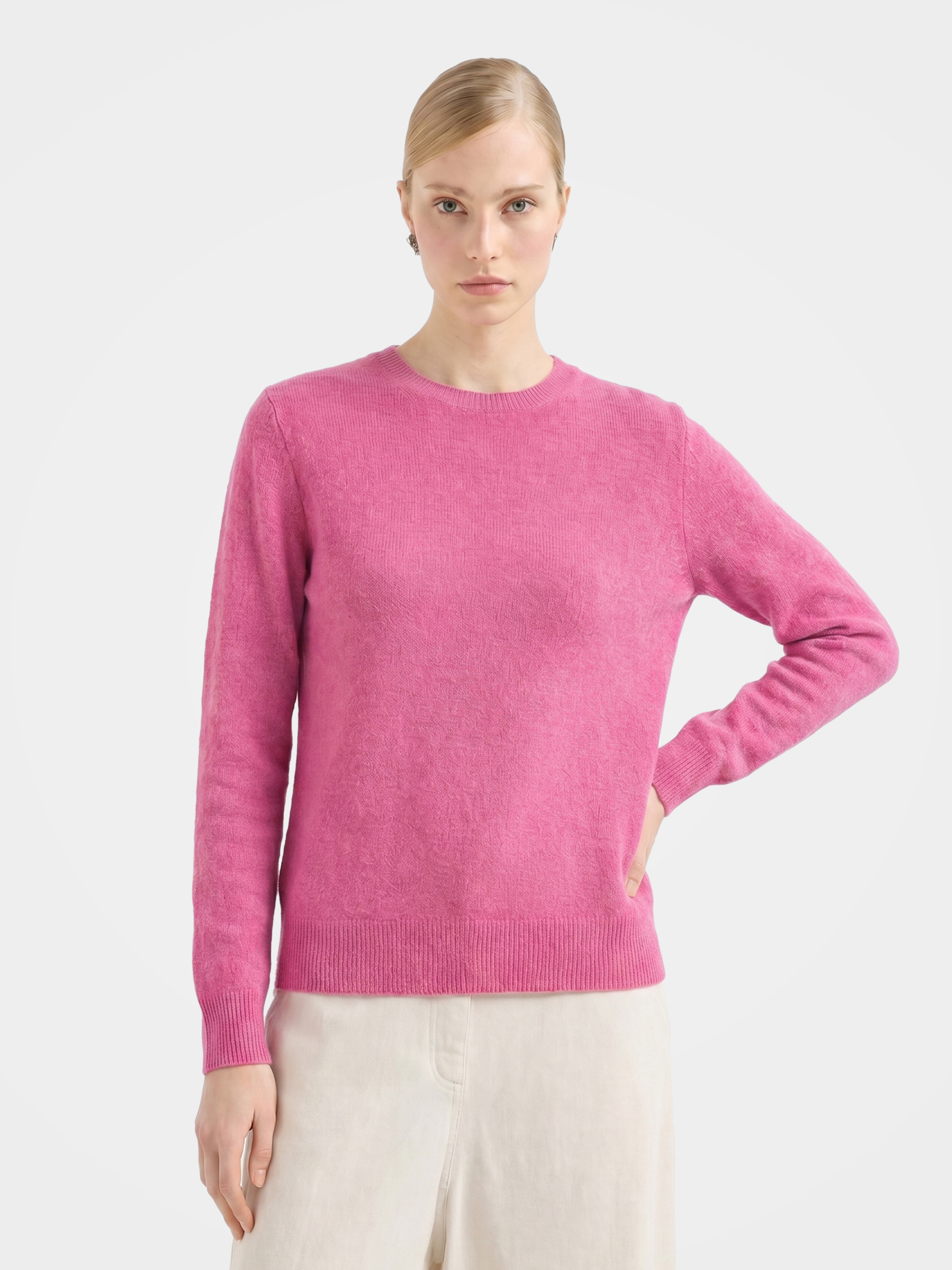 100% Mongolian Cashmere Crewneck Sweater