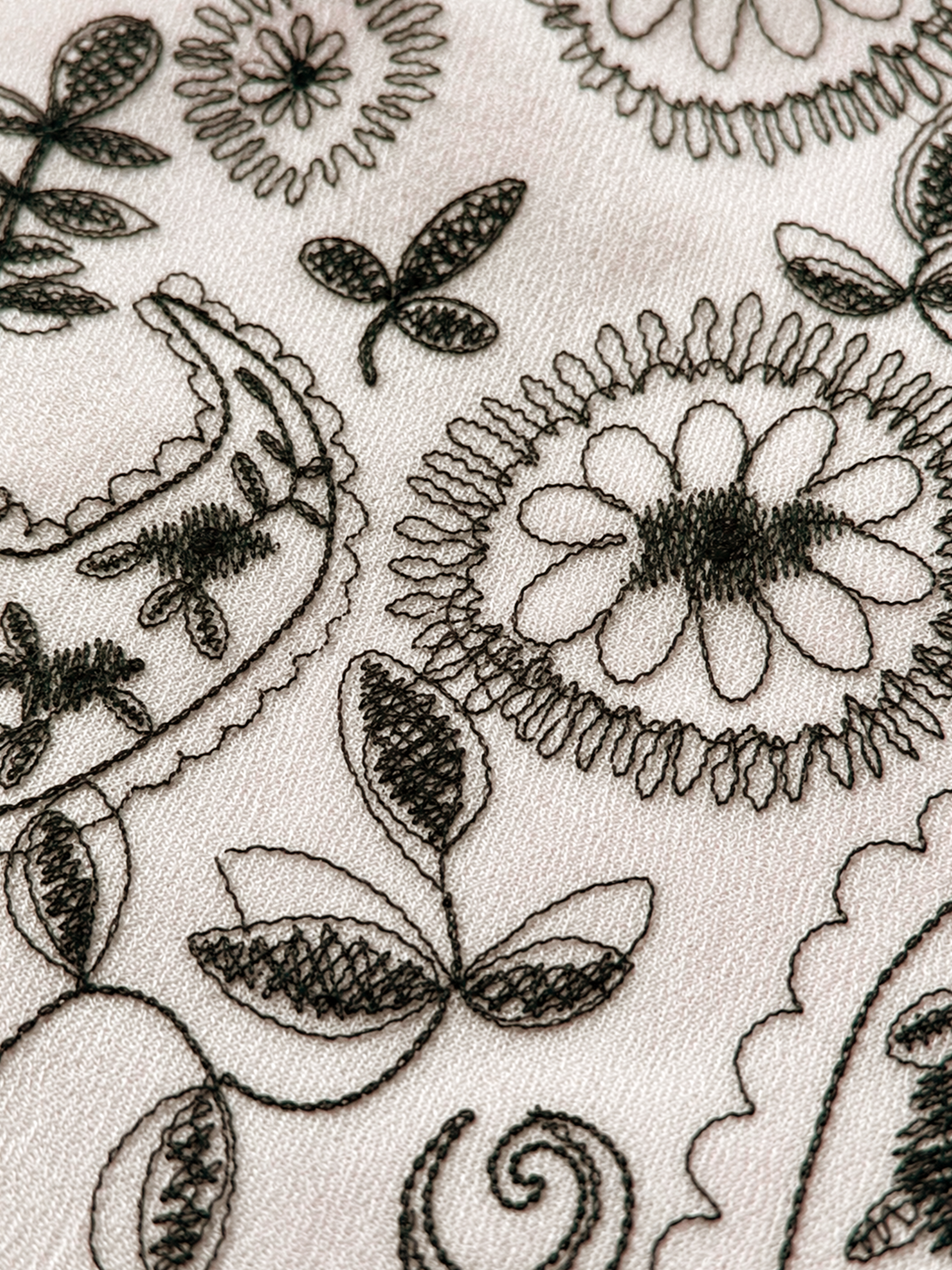 Premium 100% Cashmere Floral Print Scarf
