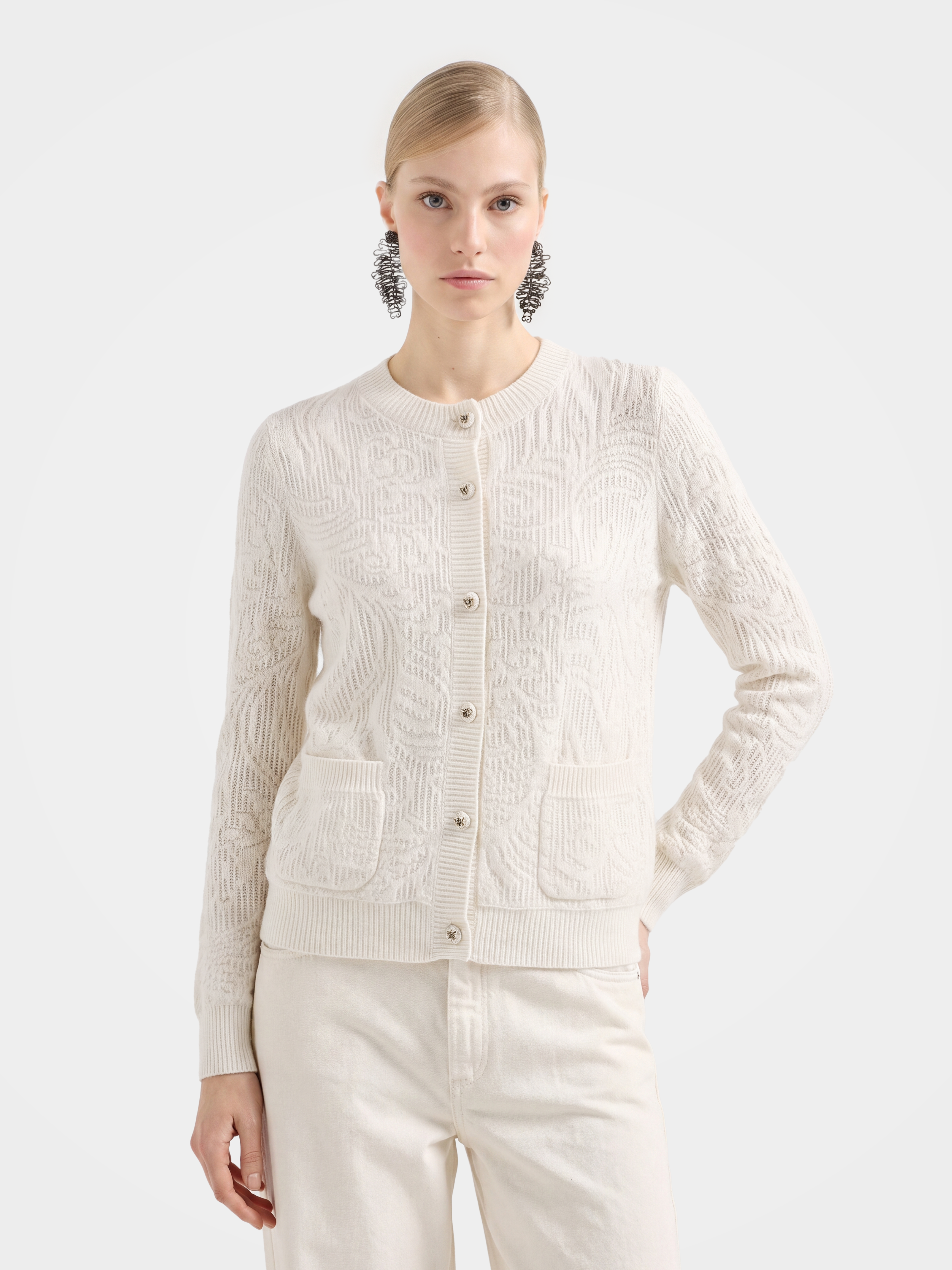 Soft 100% Mongolian Cashmere Knit Cardigan