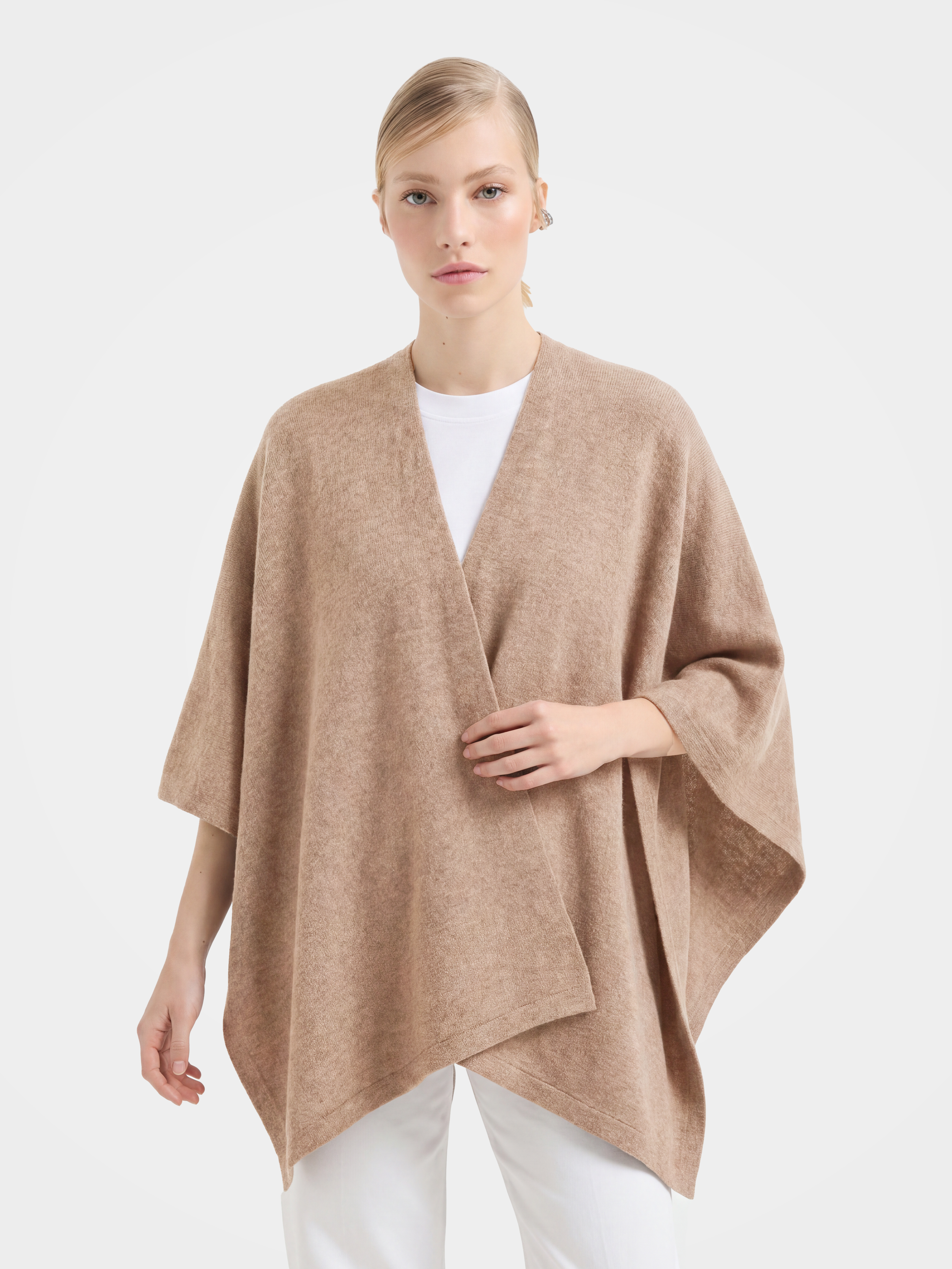 Soft 100% Cashmere Sweater Knitted Poncho