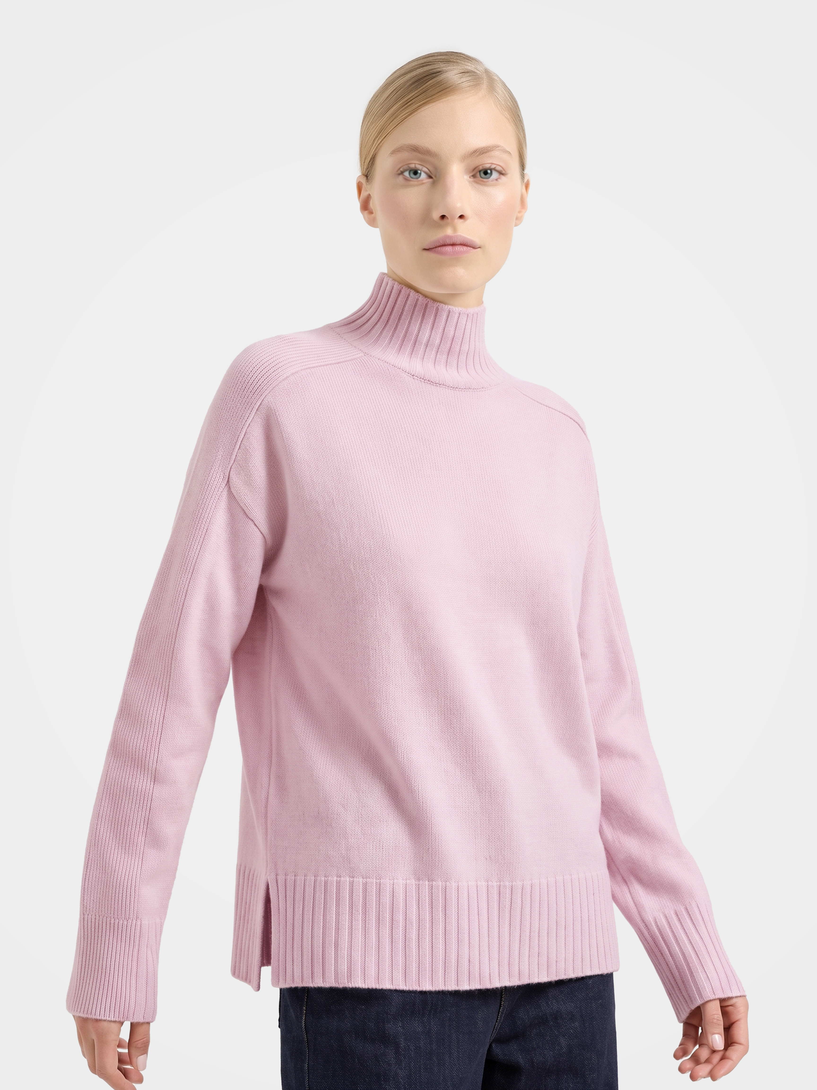 Pre-Order | 100% Wool Turtleneck Sweater Soft Relaxed Fit Knit (10-14 Business Days)