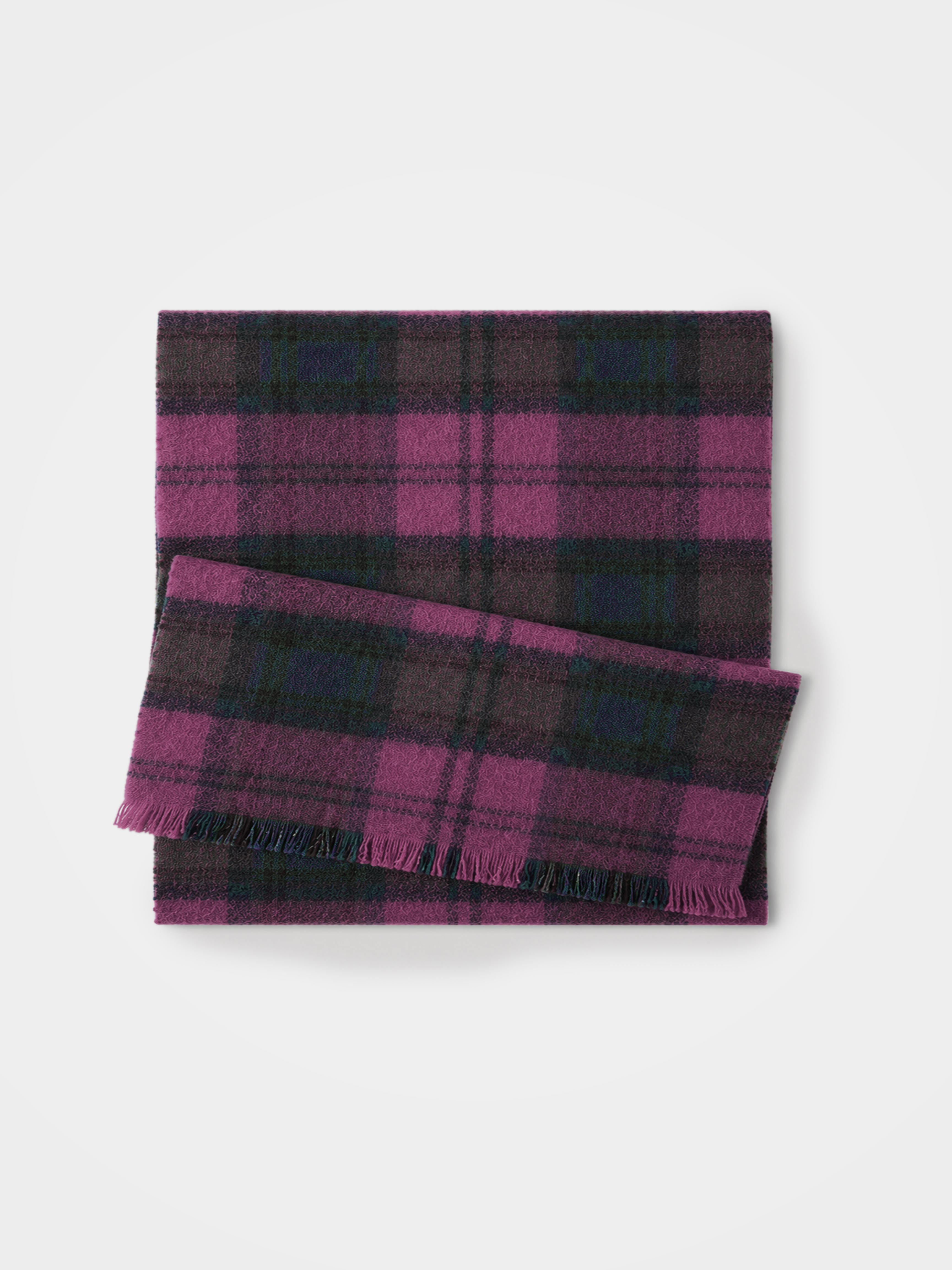 100% Cashmere Classic Tartan Scarf Soft Warm Winter Wrap