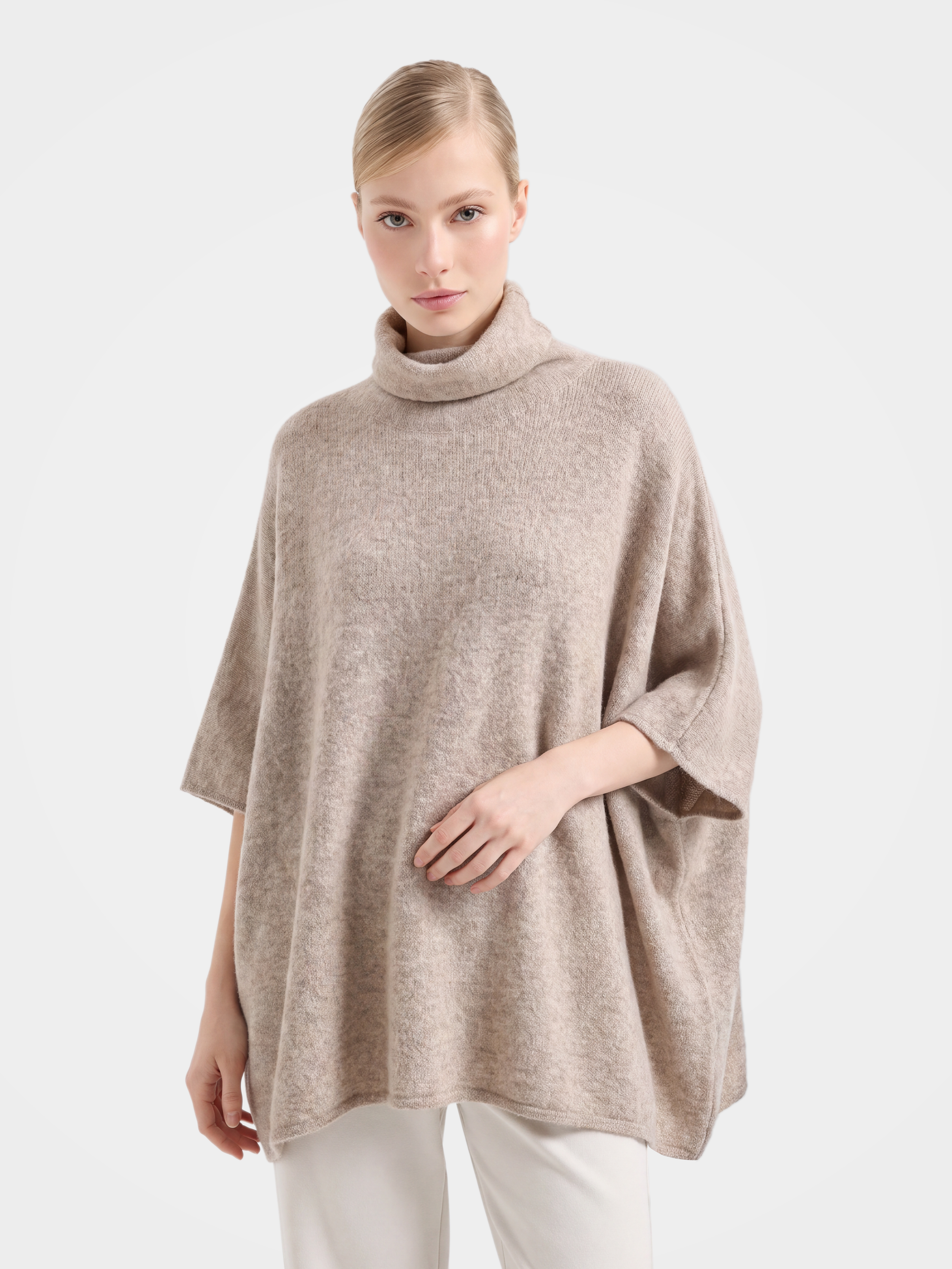 Women's 100% Cashmere Argyle Intarsia Crew Neck Sweater - Long Sleeve Knit Pullover